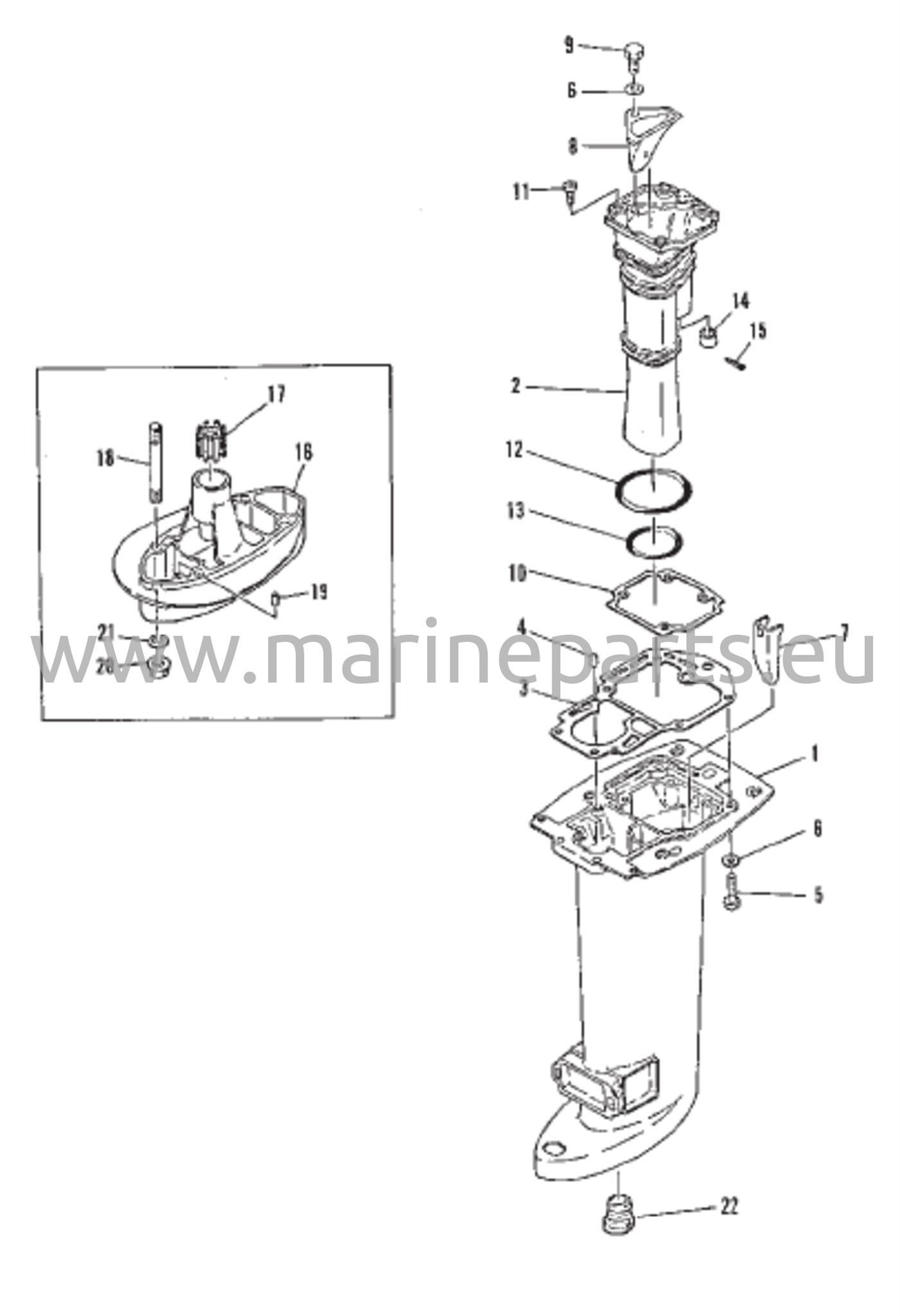 Voimansiirtovarren kotelo