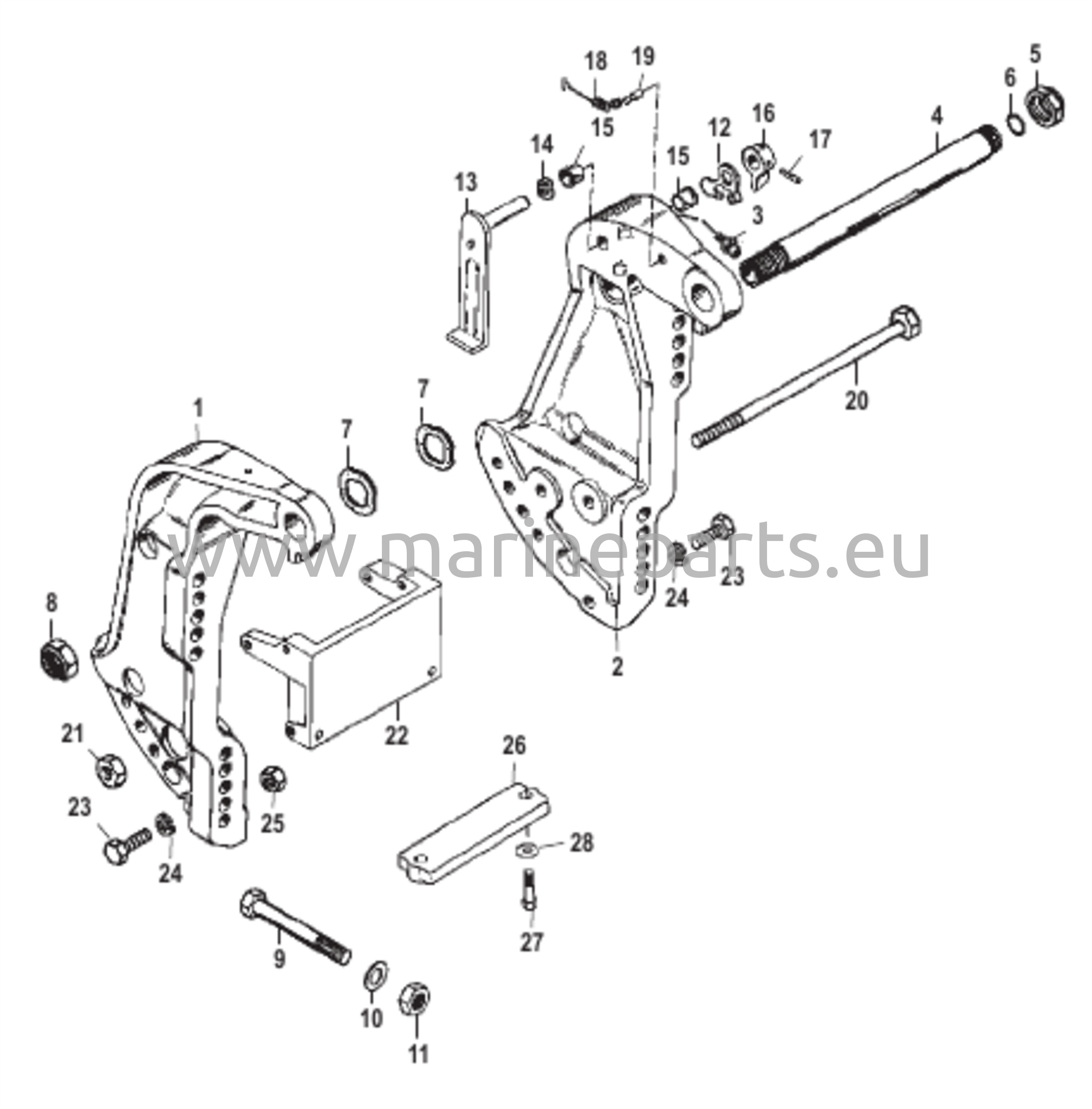 Peräpeilikiinnike (S/N-USA-0G589999/BEL-9973099 ja sitä alemmat)