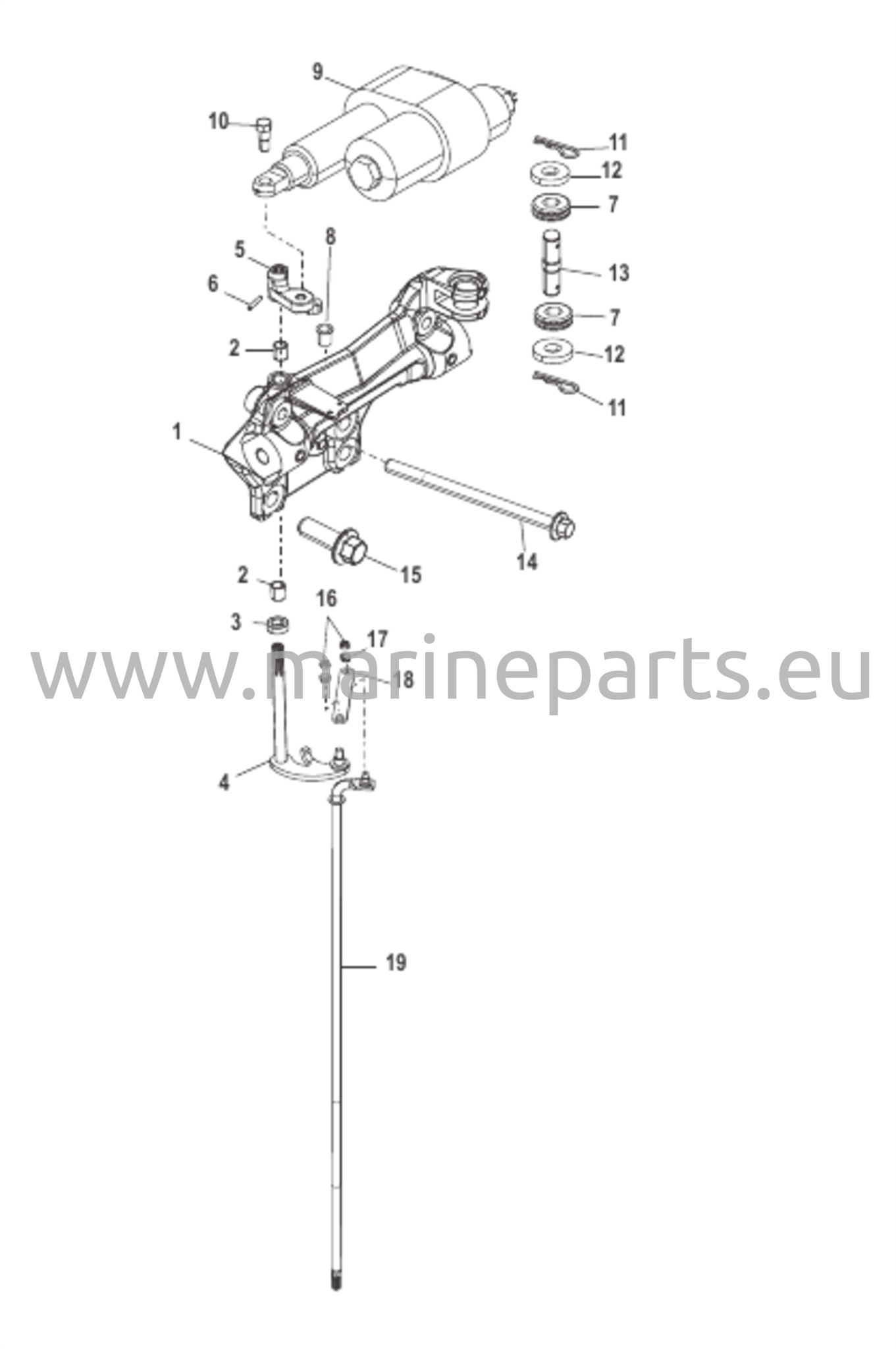 Övre växlingskomponenter