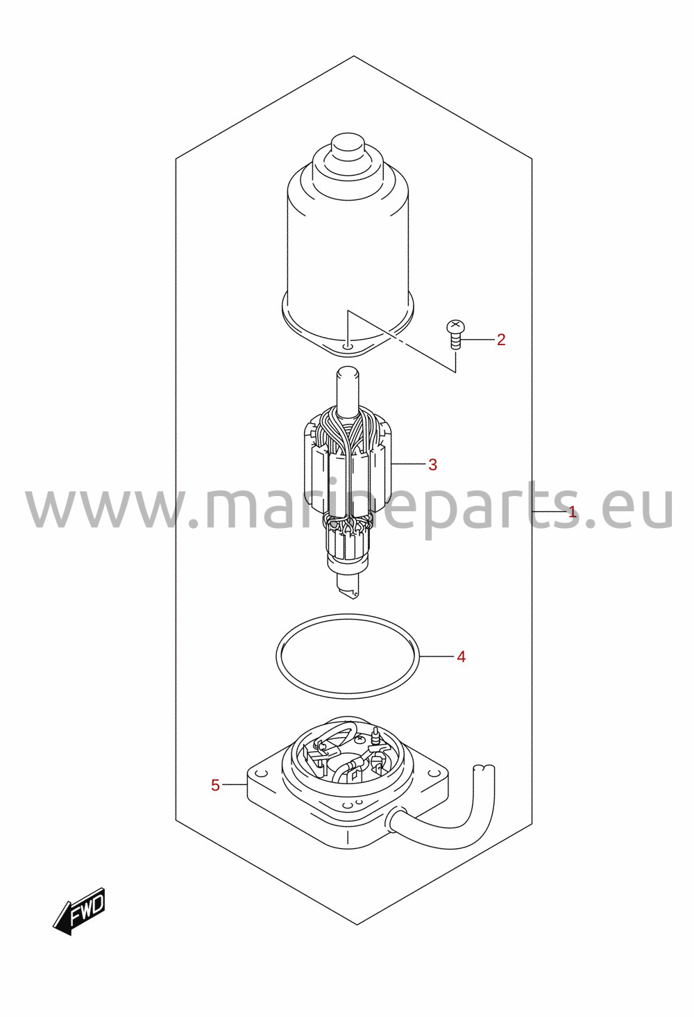 PTT-motor (DF25AT, DF25ATH, DF30AT, DF30ATH)