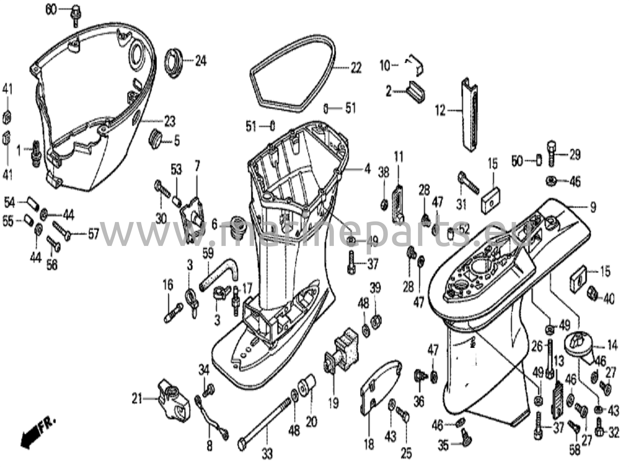 Vaihteiston kotelo/pidennyskotelo