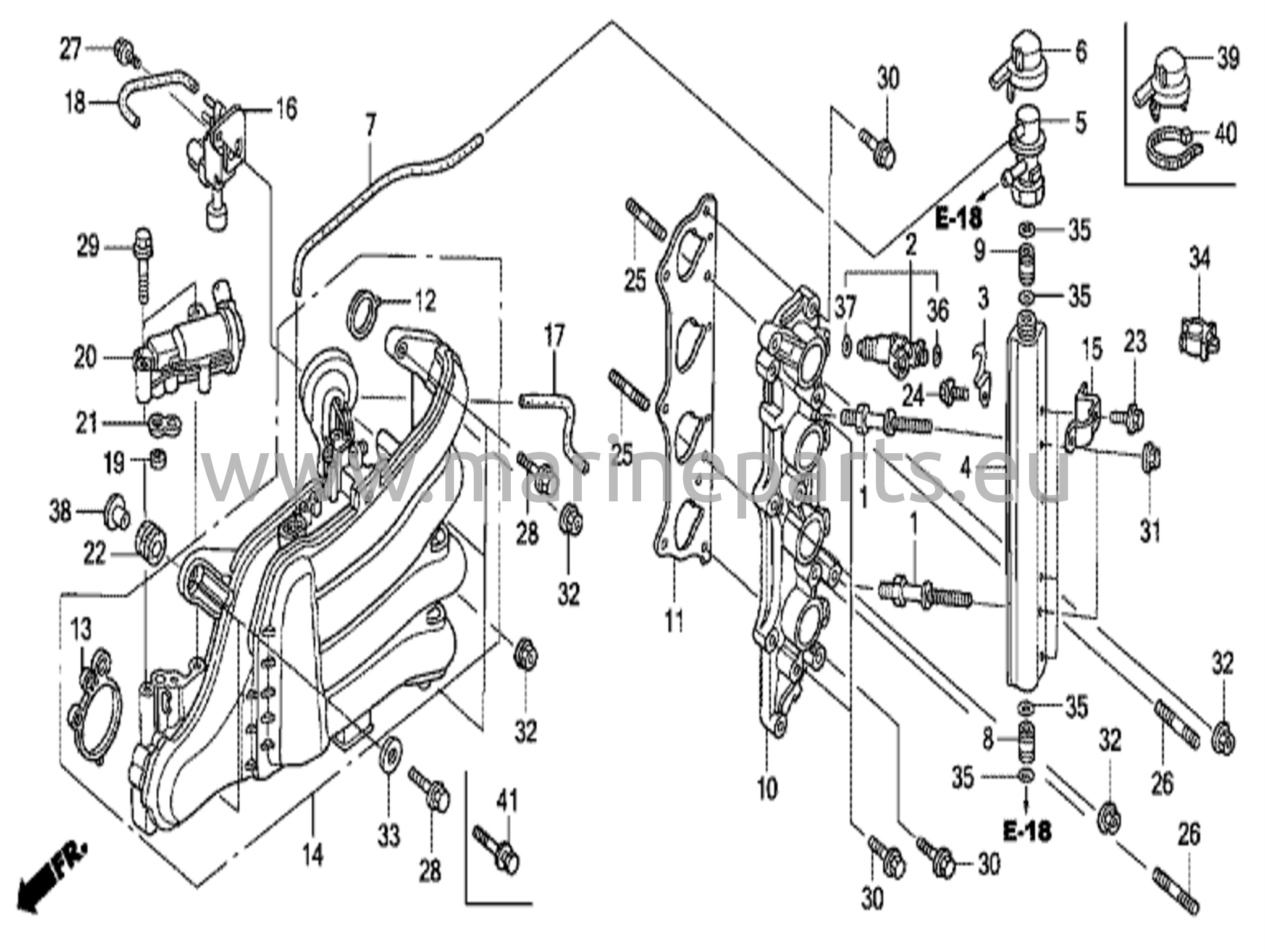 Insugningsgrenrör/injektor