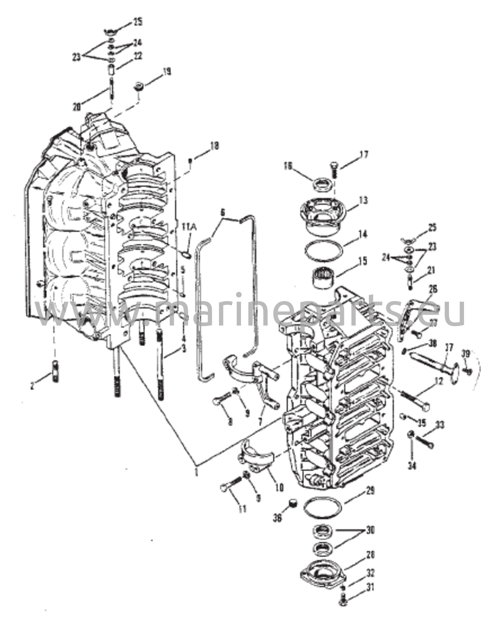 Cylinder Block and End Caps 