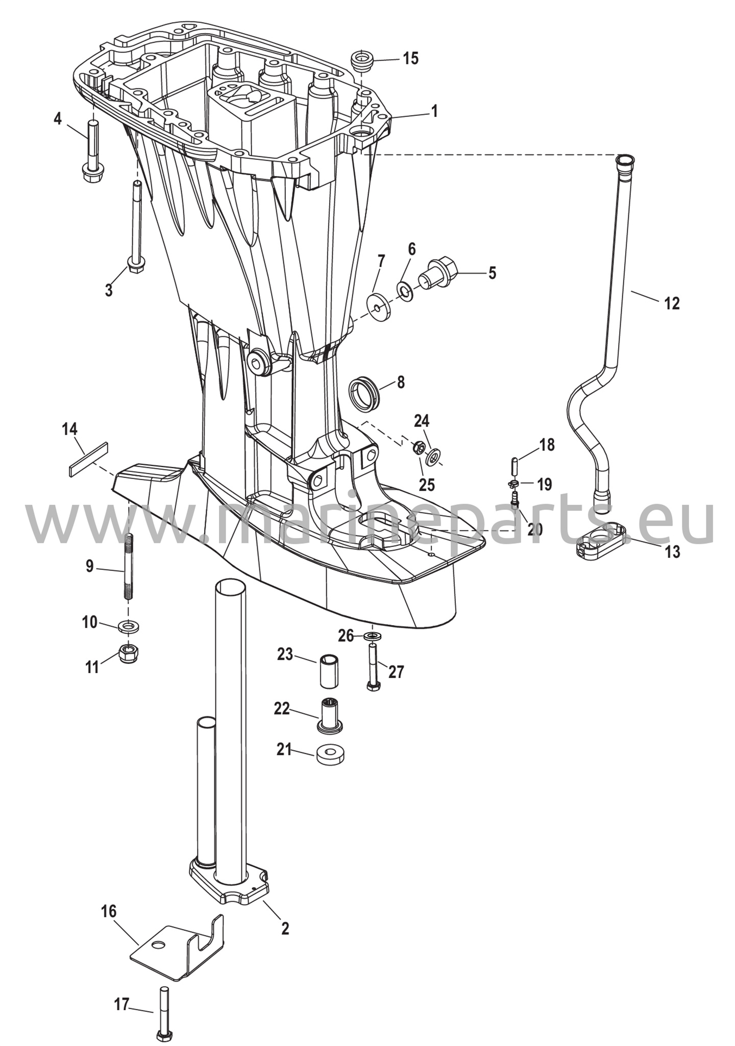 Voimansiirron akselikotelo