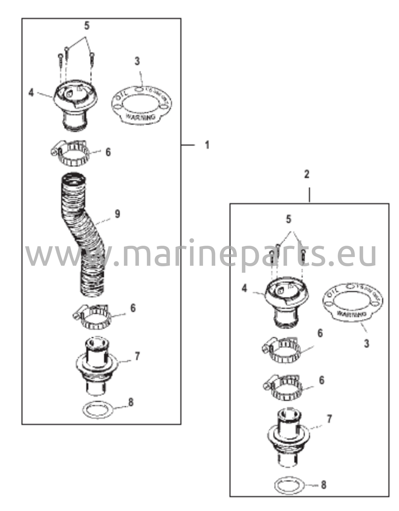 Deck Oil Fill Kit 15969A3 or 15969A5 