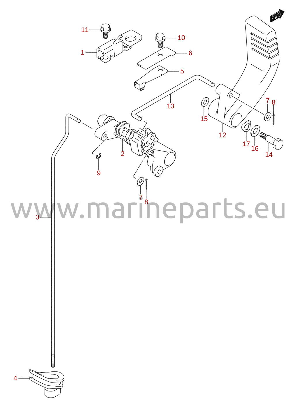 Clutch shaft (DF25)