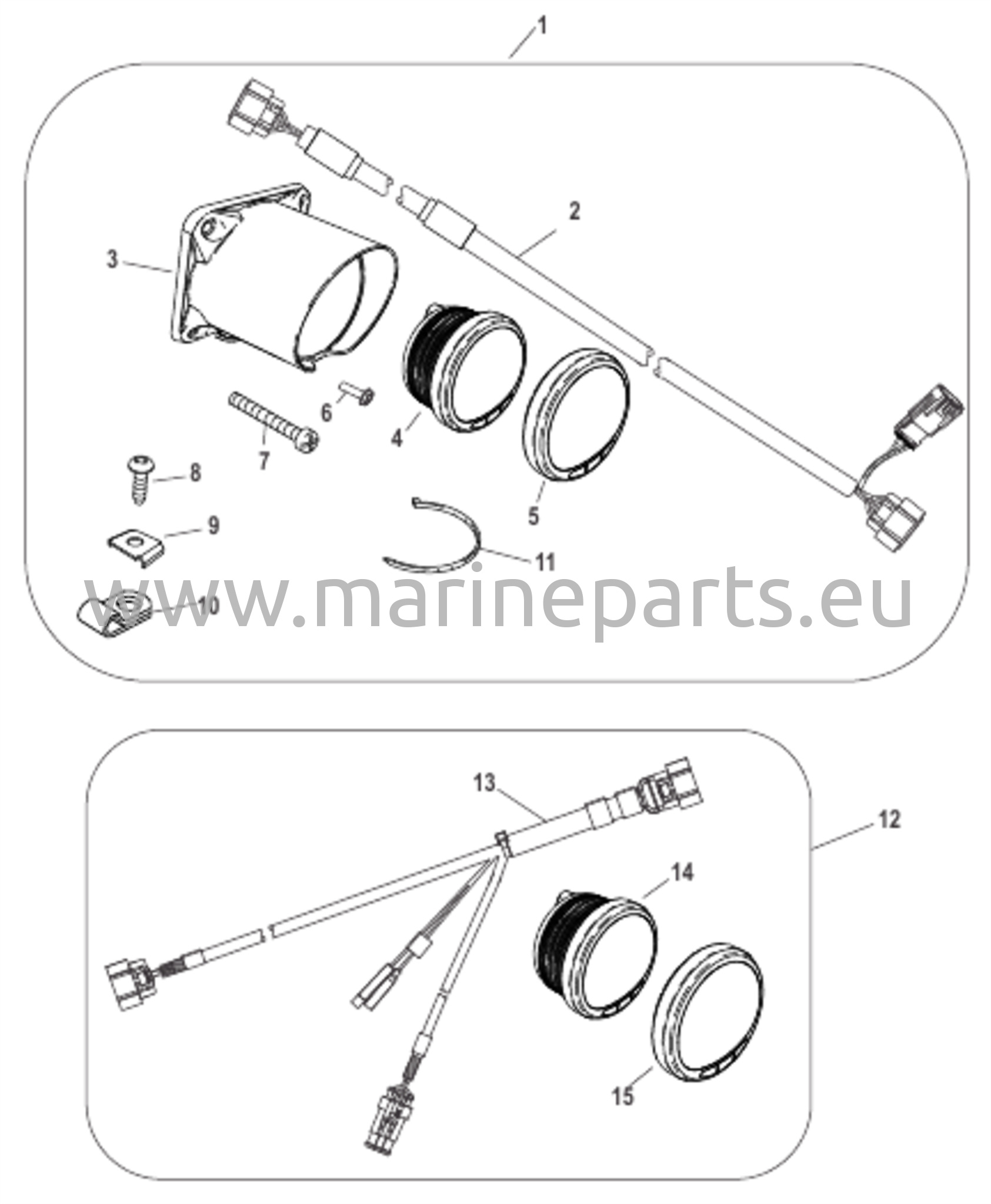 Tachometrisarjat peräpeili- ja ohjauspaneelikiinnityksellä