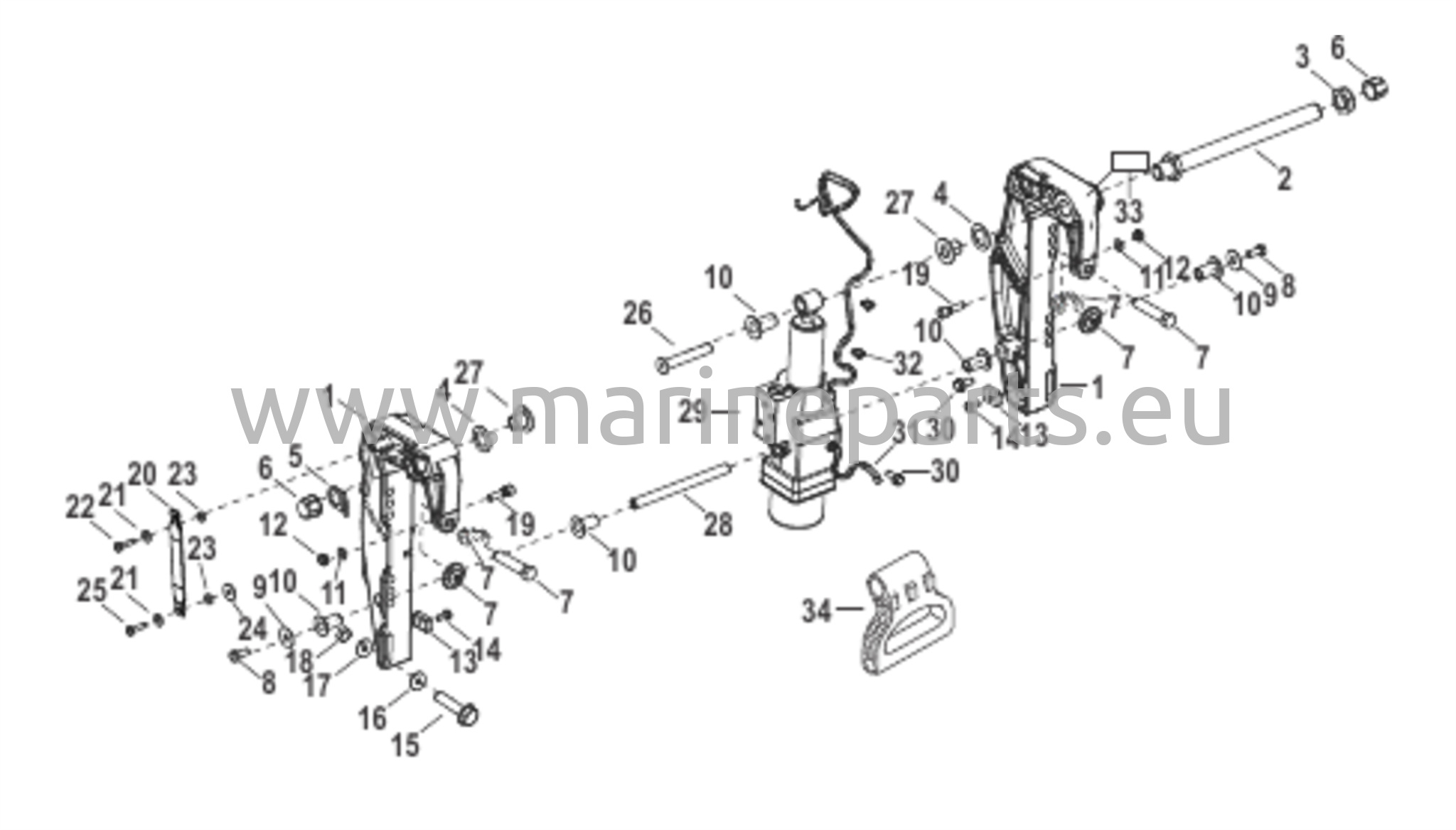 Klämfästen för kraftig lutning