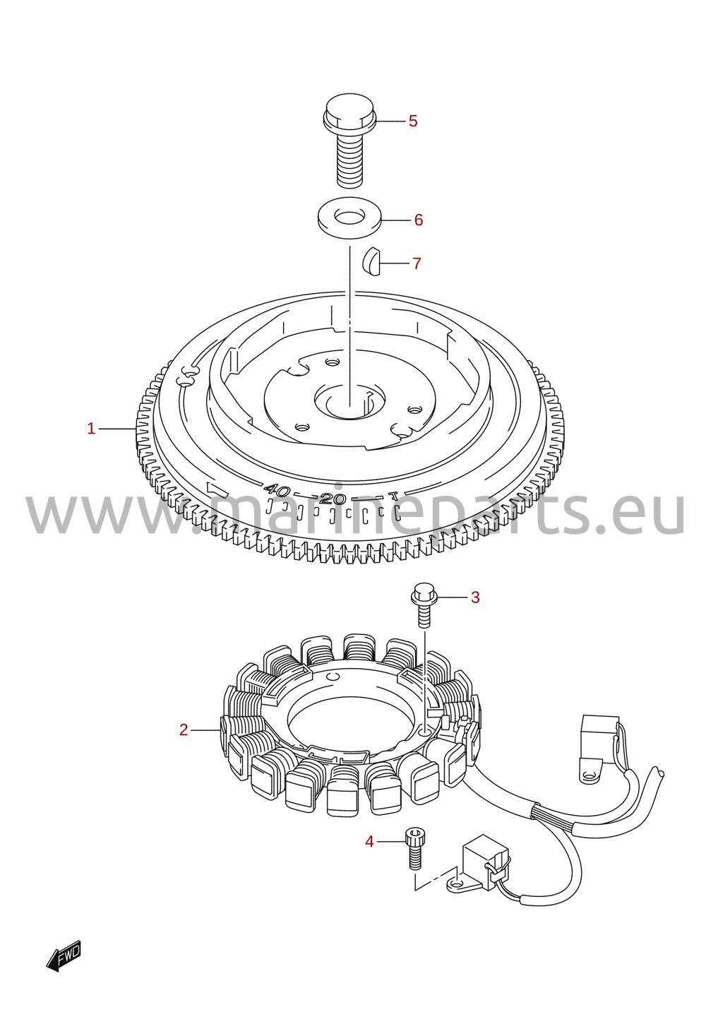 Magnet / generator (DF25)
