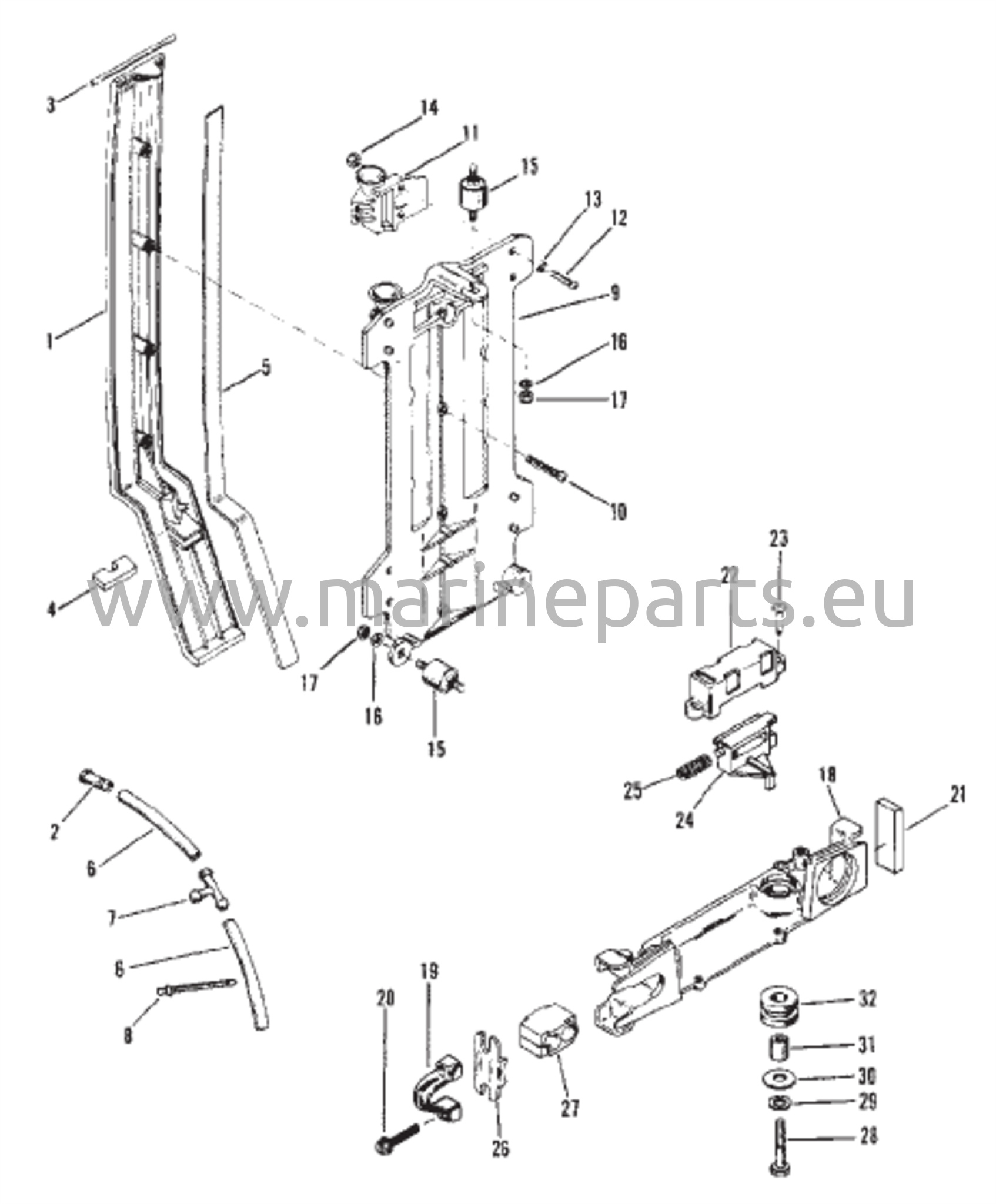 Kattokannattimen kiinnitystuki