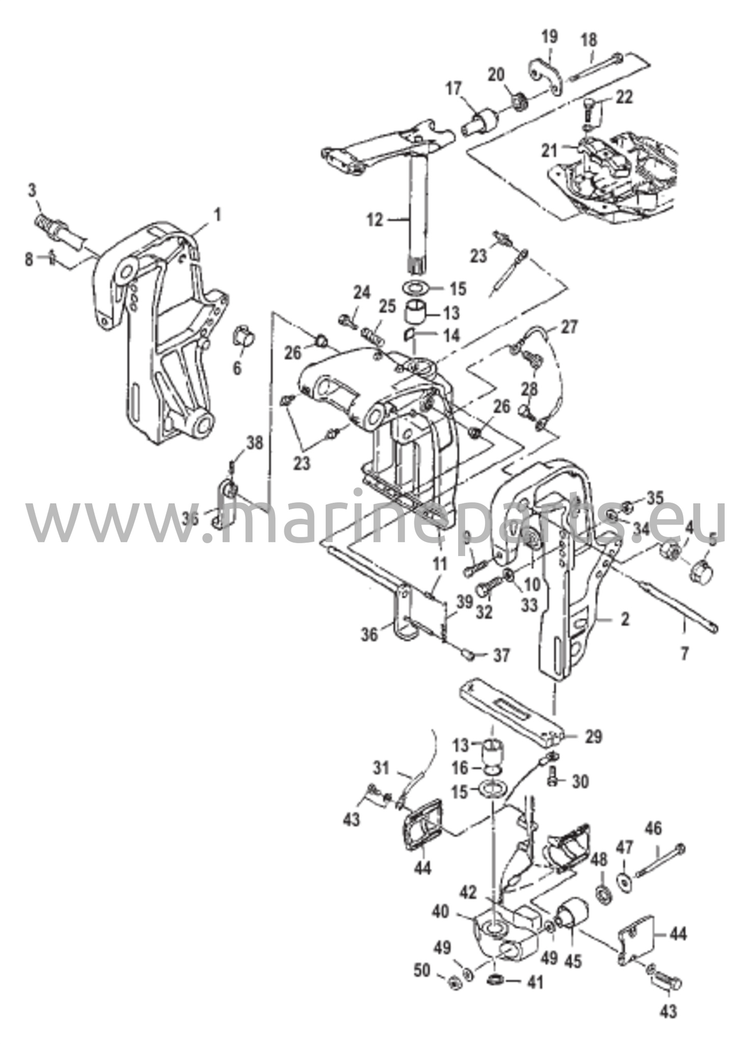 Peräpeilit ja kääntökiinnikkeet (voimansiirron säätö)