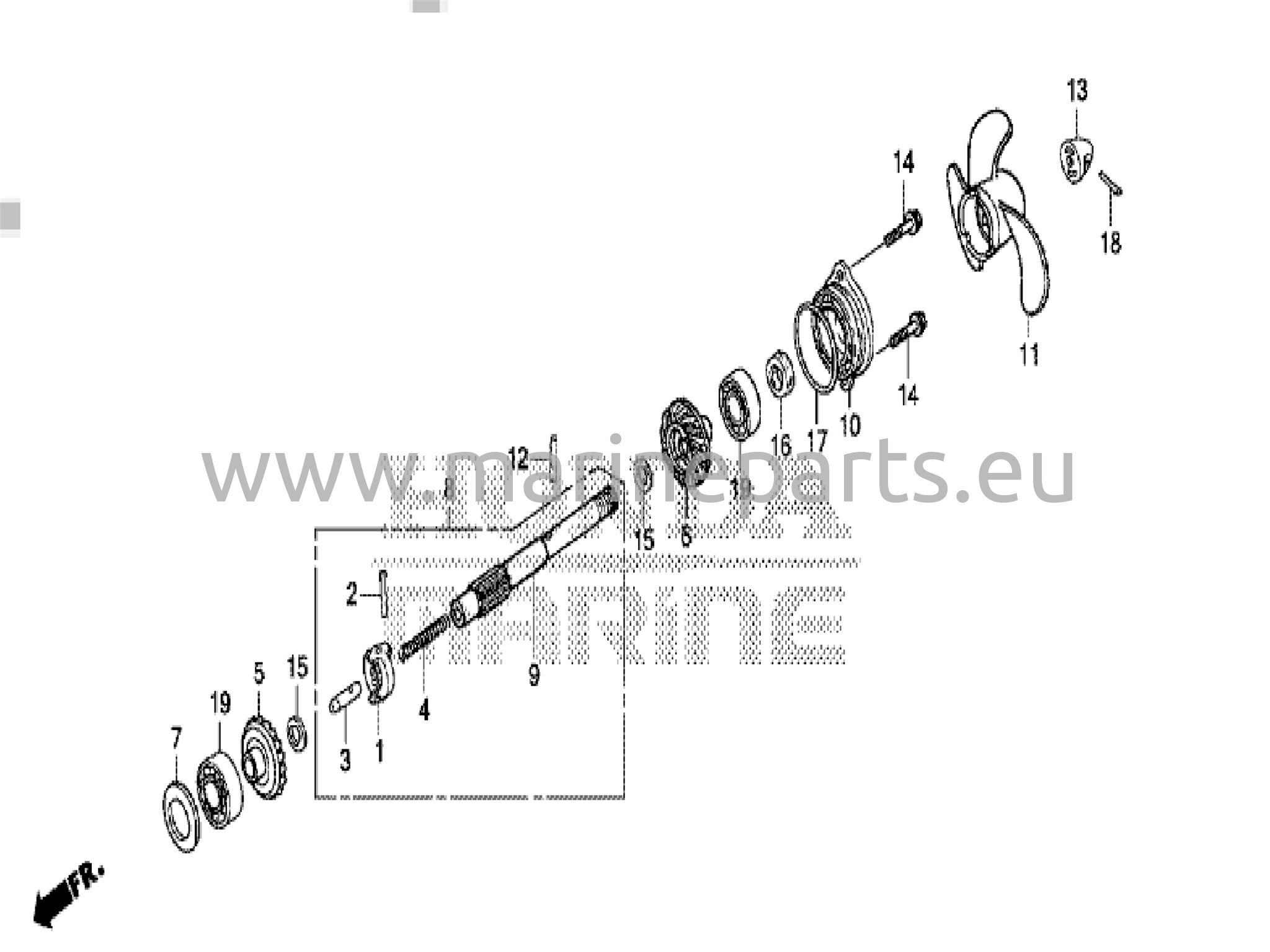 Propellershaft and propeller
