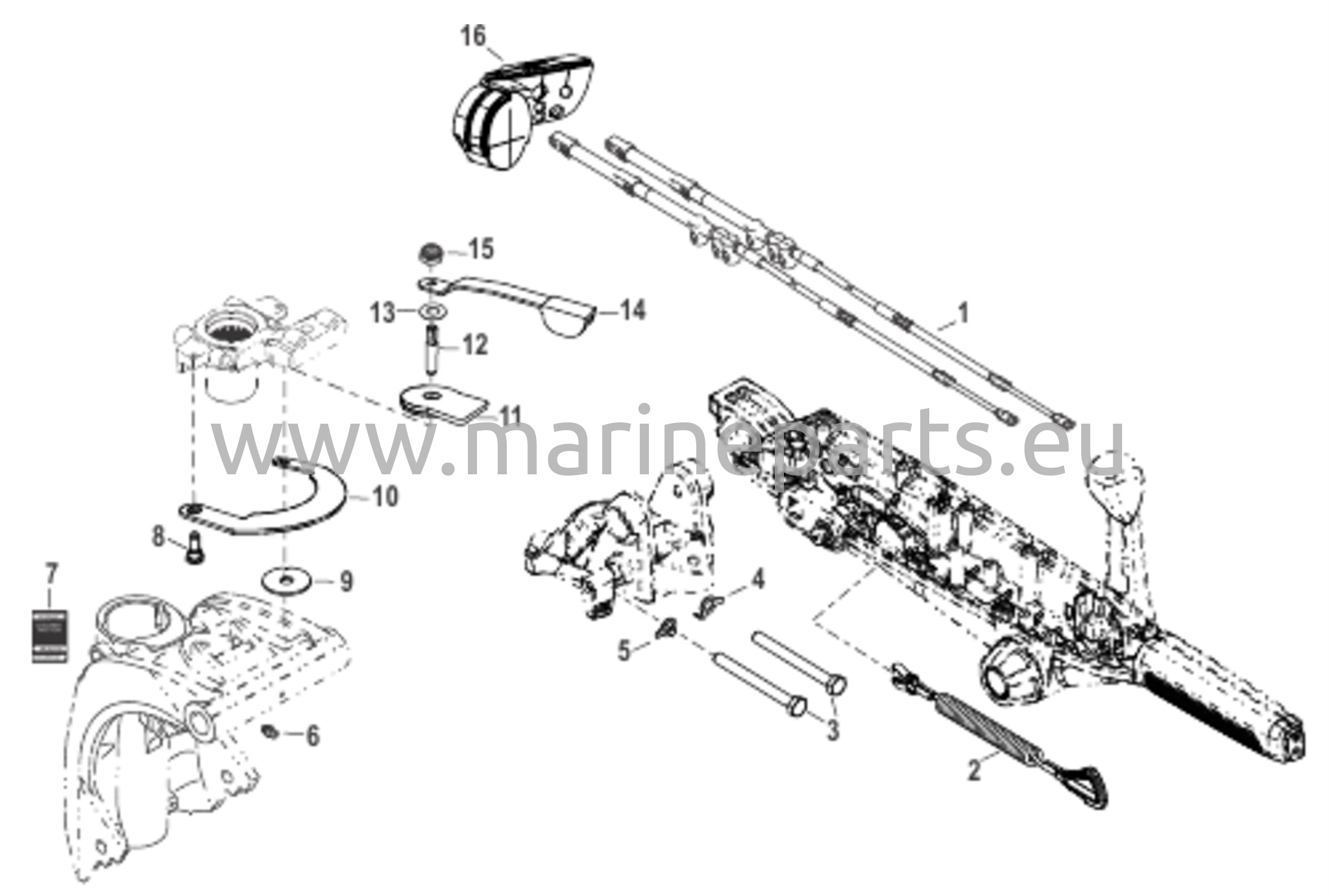 Tillerin kahvan sarjan osat (keskiasennettu Jet 35/40)