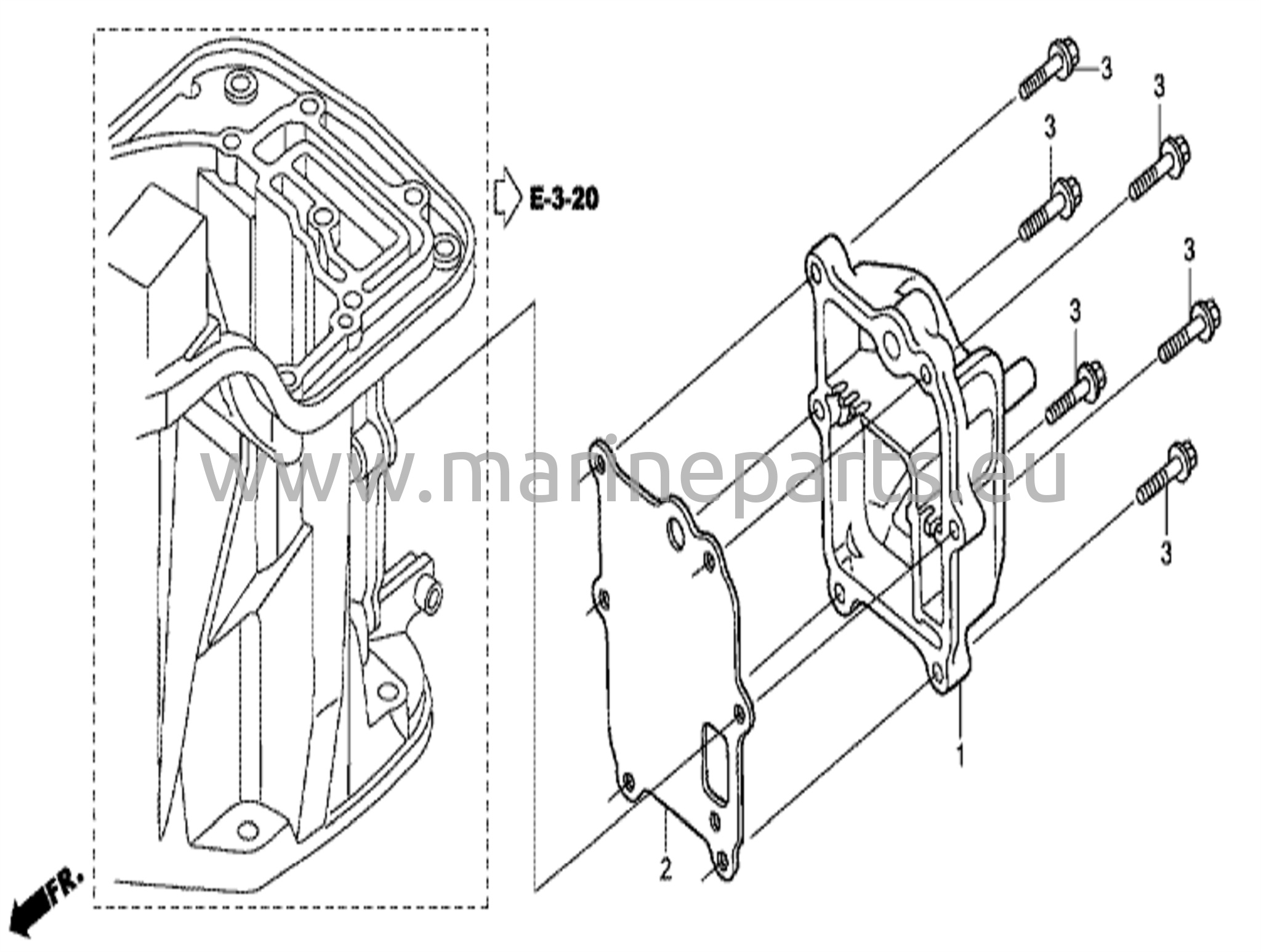 Exhaust chamber cover