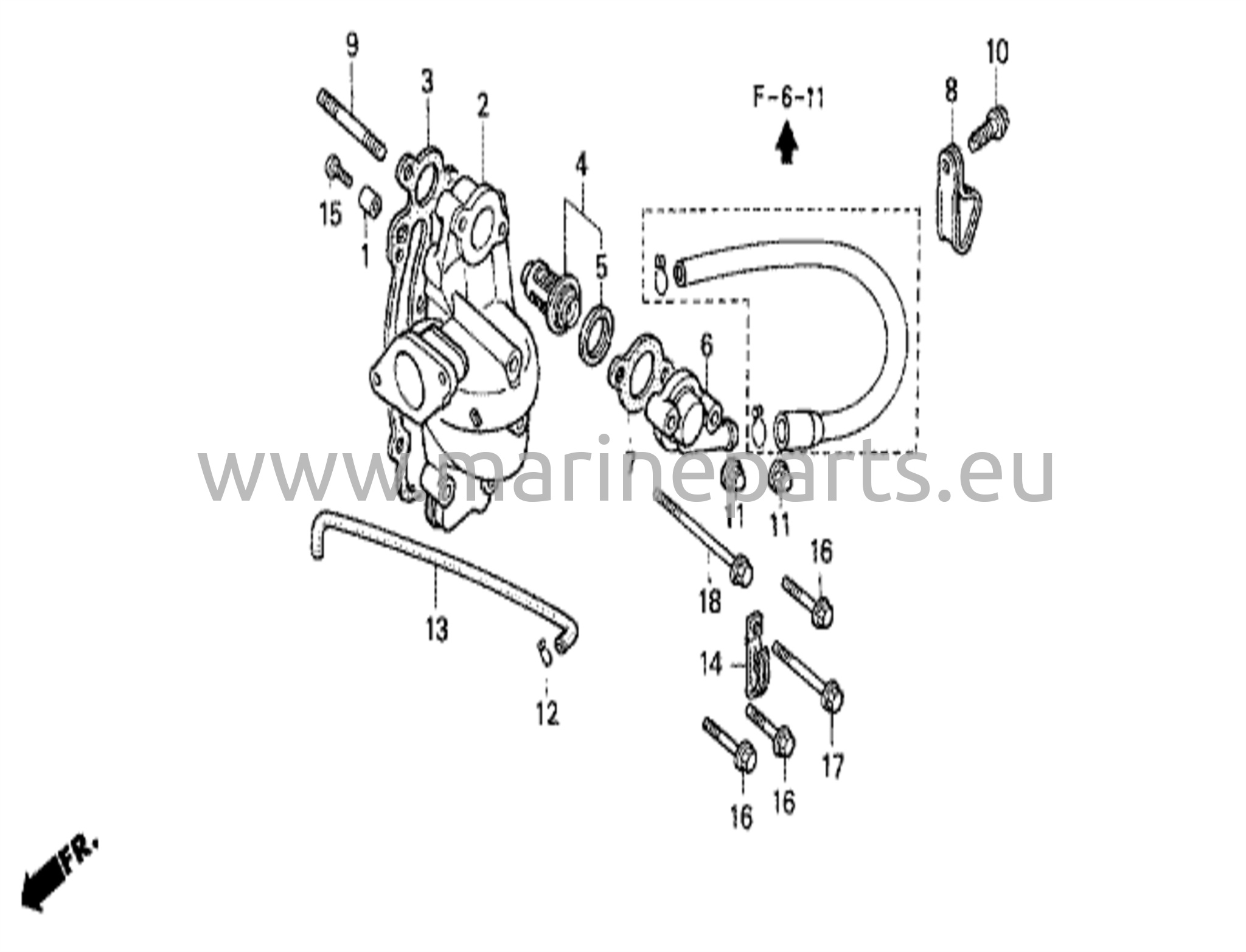 Insugningsgrenrör / termostat
