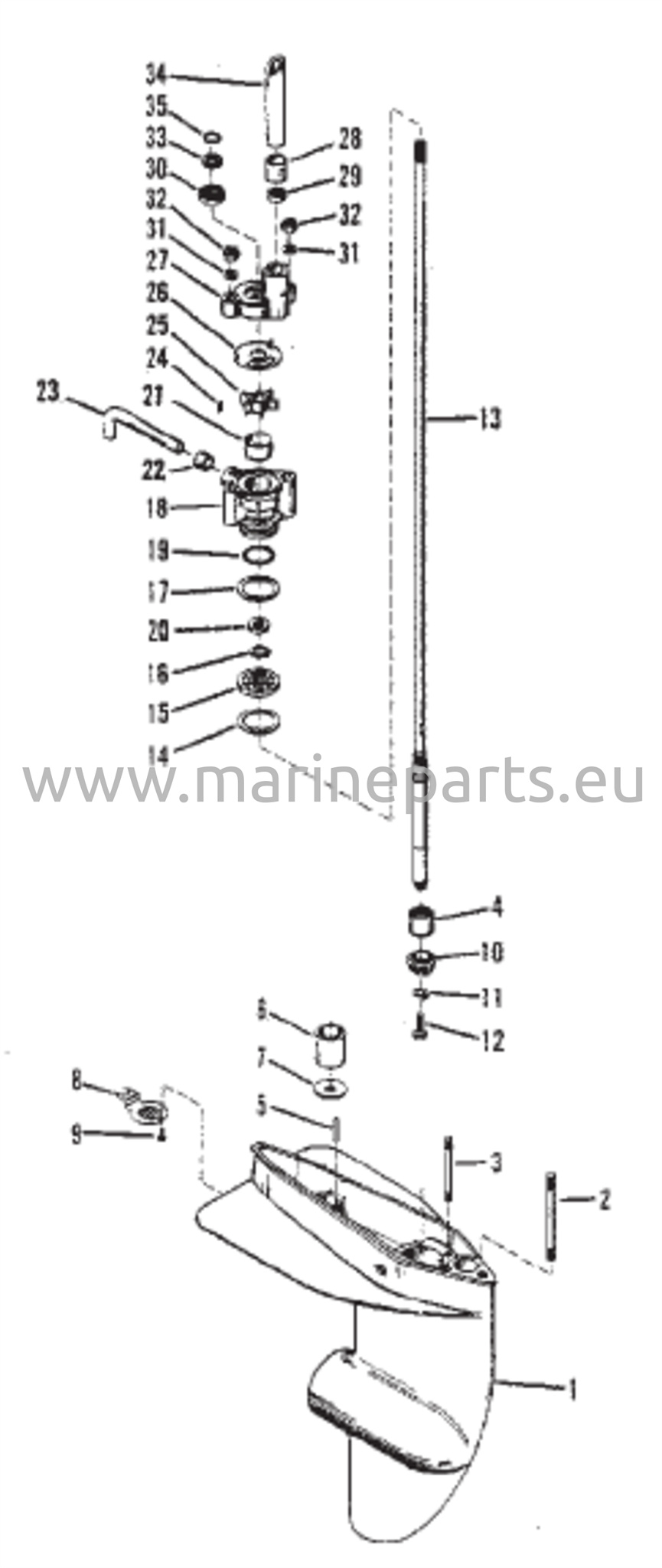 Vaihteiston kotelo (voimansiirtoakseli)