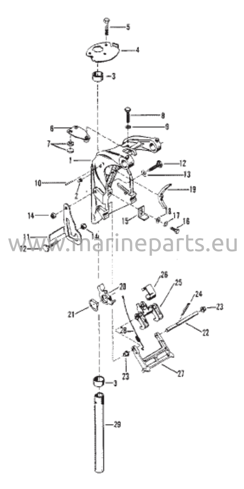 Kääntyvän kiinnikkeen kokoonpano