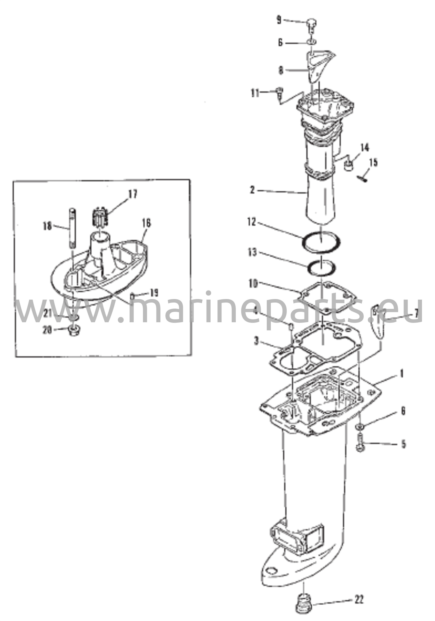 Voimansiirron akselikotelo
