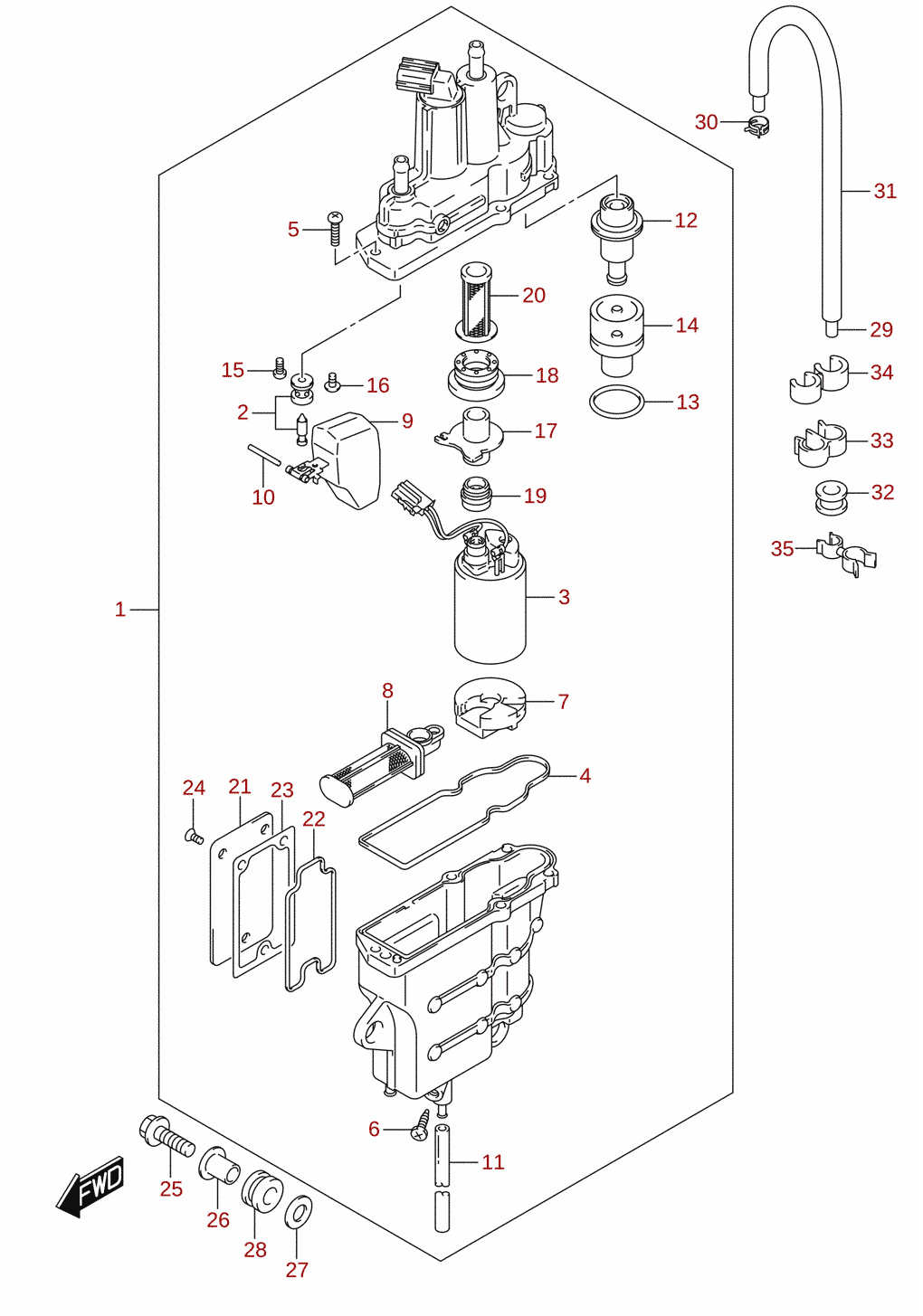 Fuel vapor separator