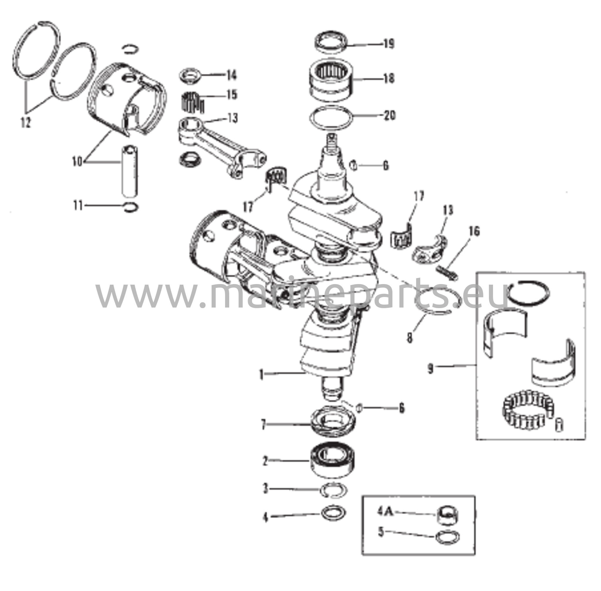 Kampiakseli Mäntien/Linkkien kanssa (#638-8532--1)