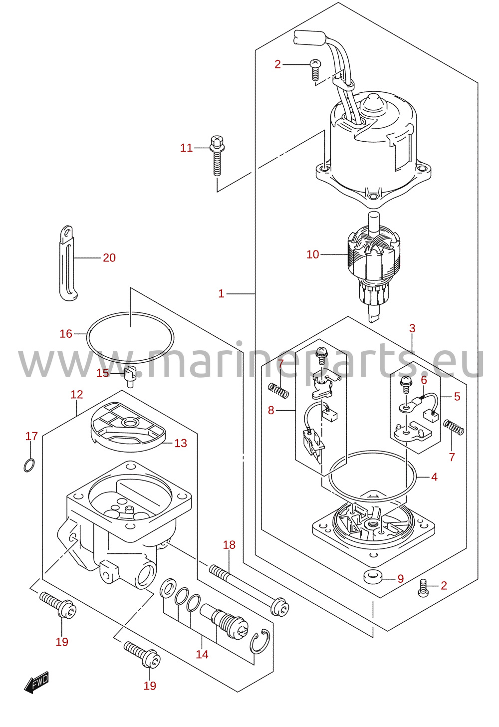 PTT motor (DF140)