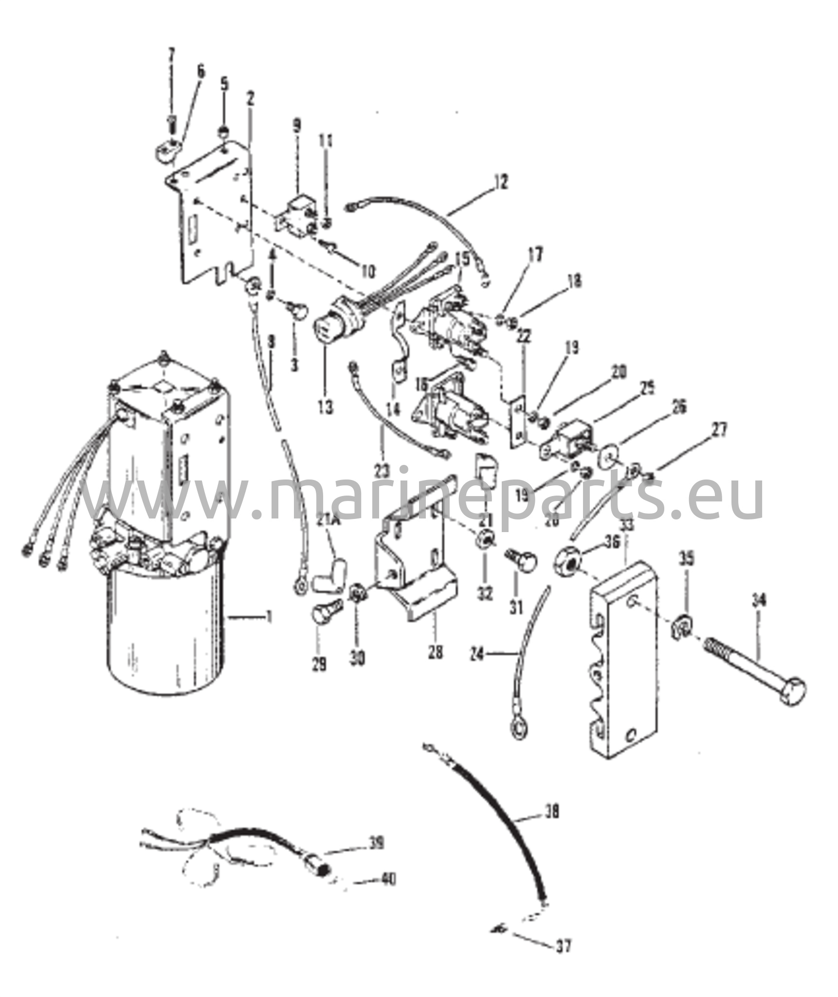 Hydraulipumpun kiinnike (S/N-5432022 ja siitä eteenpäin)