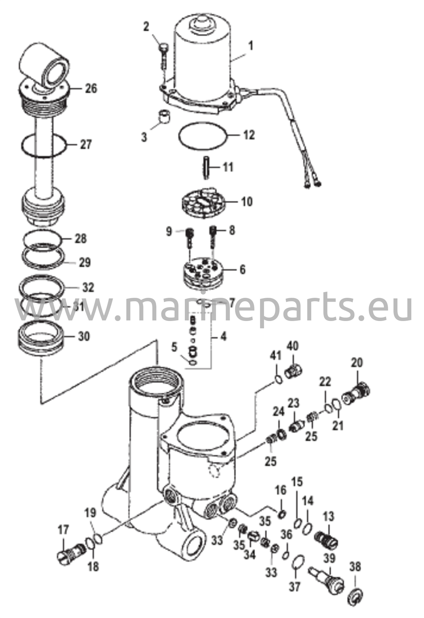 Voimansiirron trimmin osat