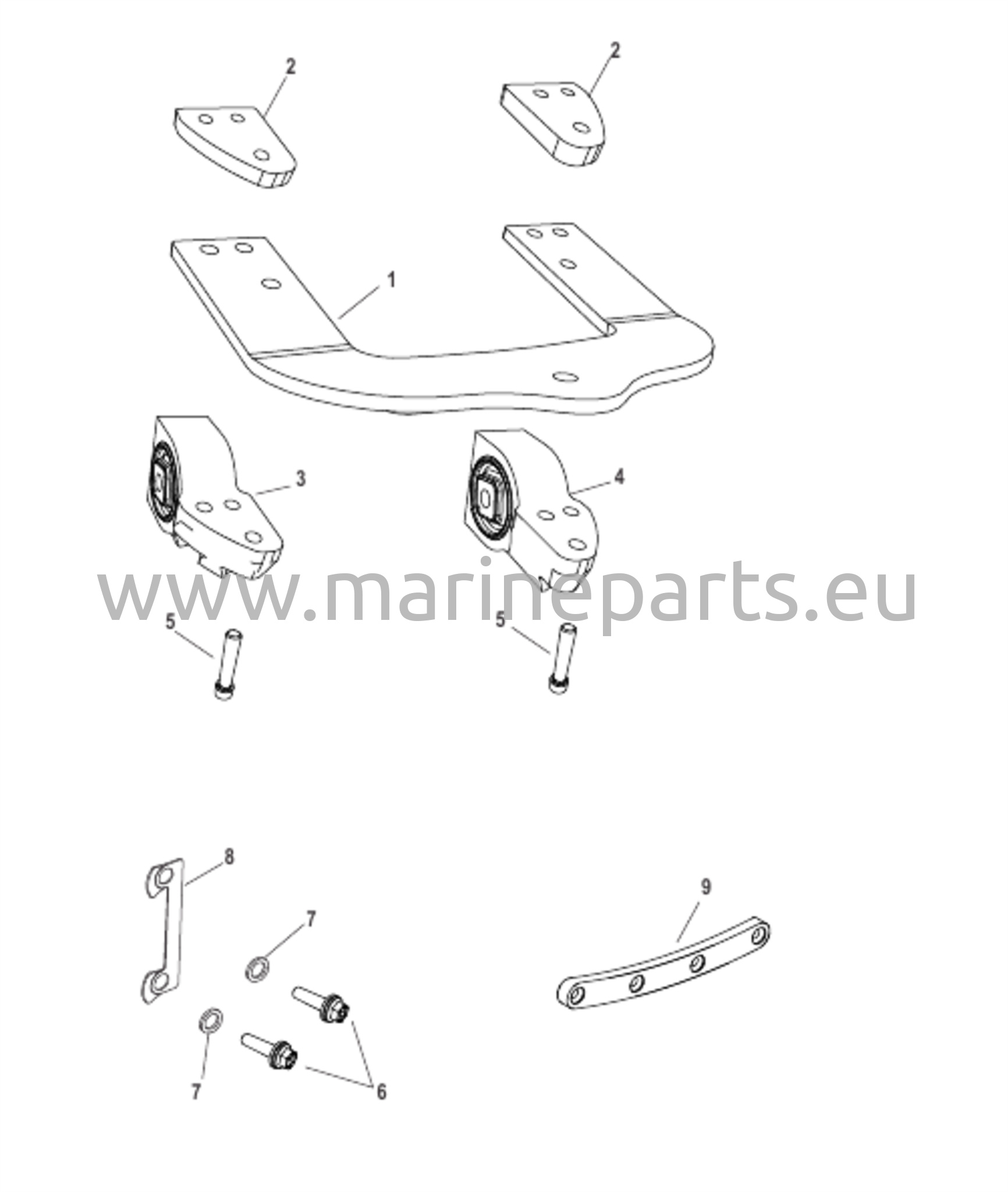 Takapään kiinnitystangon sarja (tehdasasennettu)