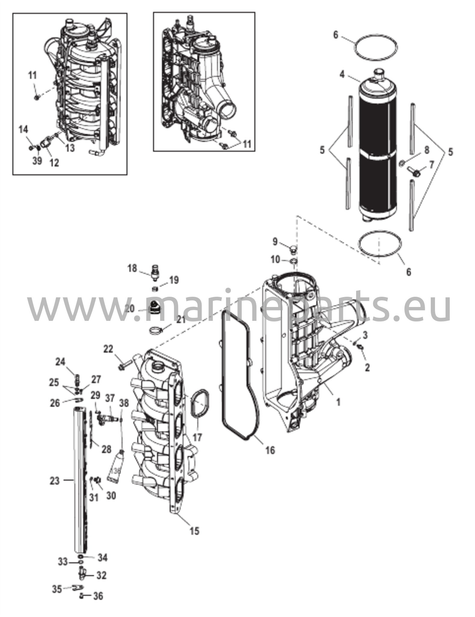 Latausjäähdytin/imusarja