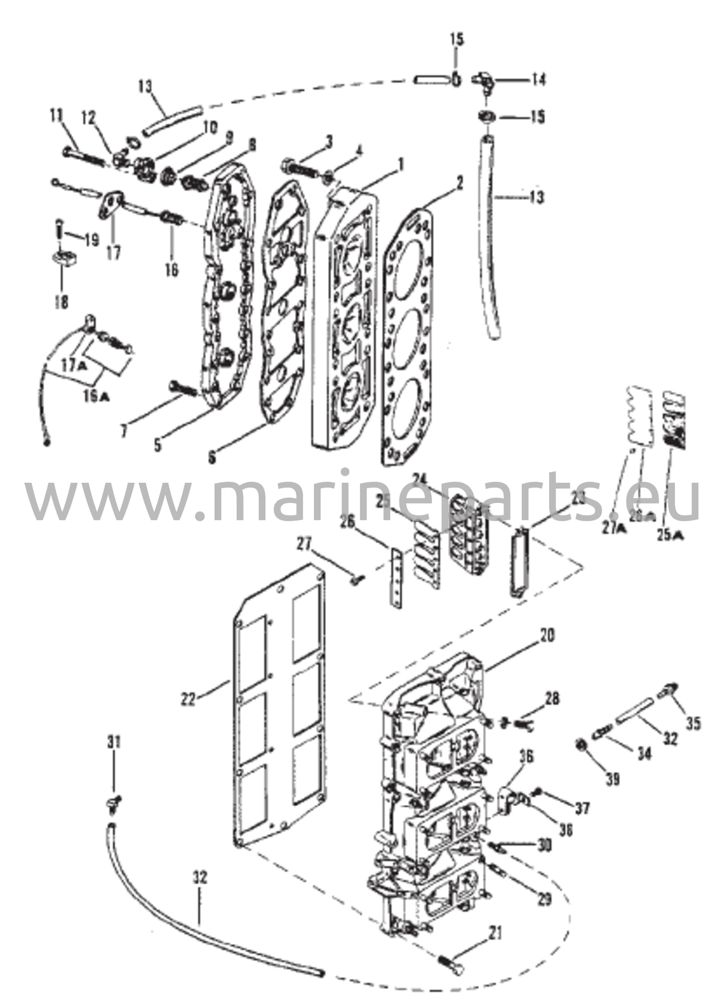 Reed Block and Cylinder Head 