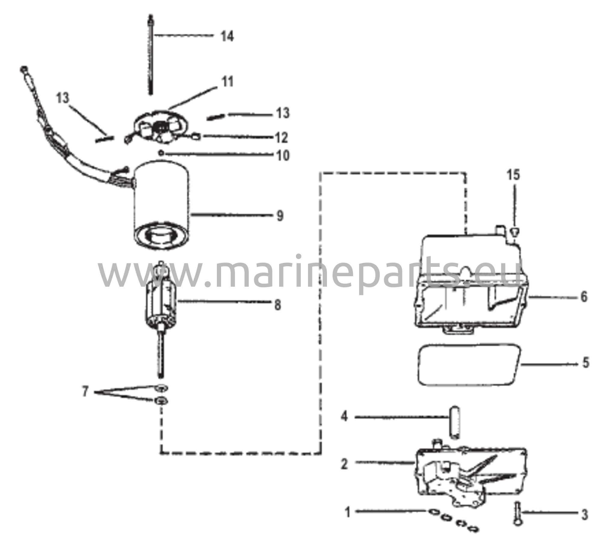 Hydraulipumpun kokoonpano (muovinen säiliö)