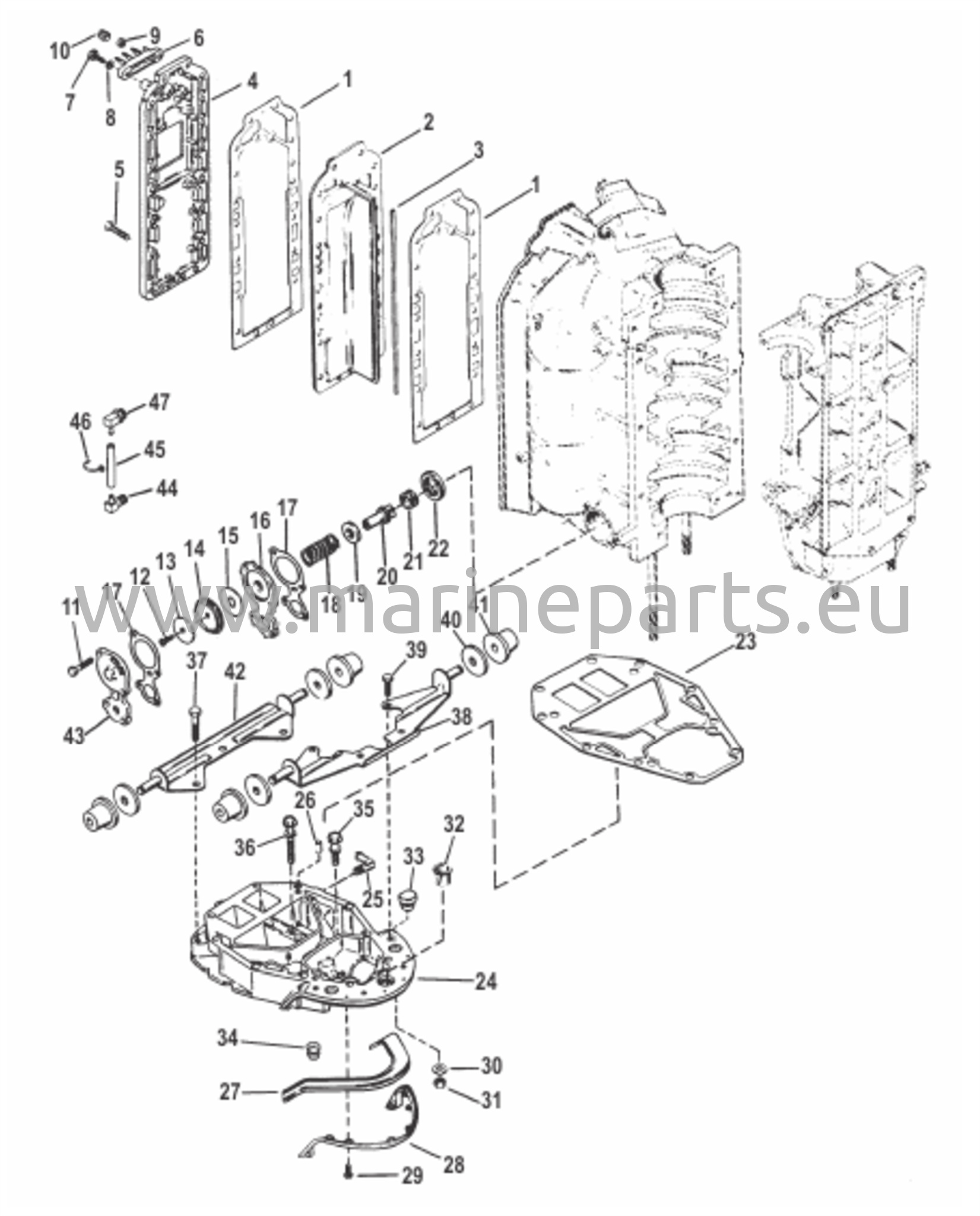 Pakoputken keräin ja pakolevy
