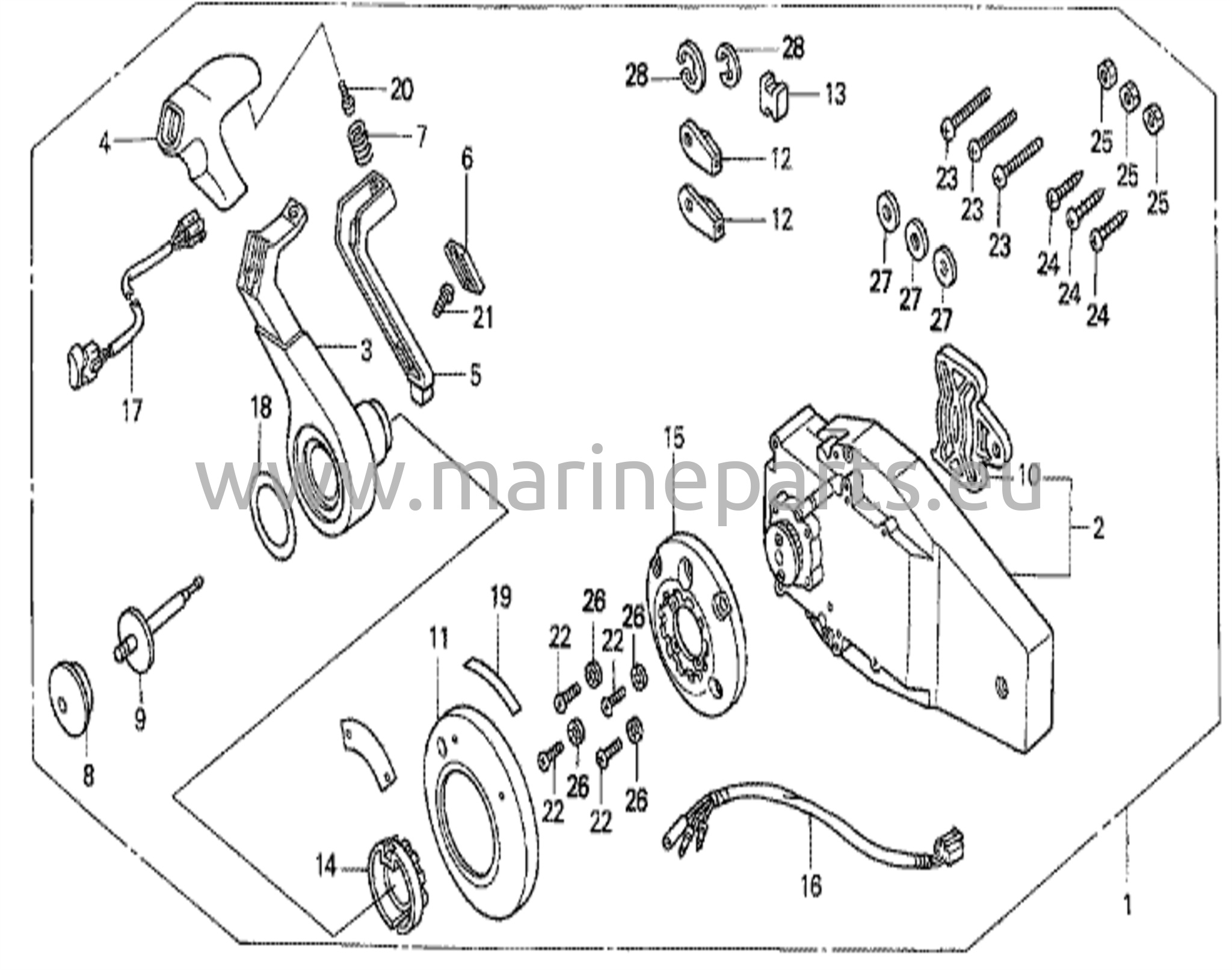 Fjärrkontroll (infälld typ) (höger)