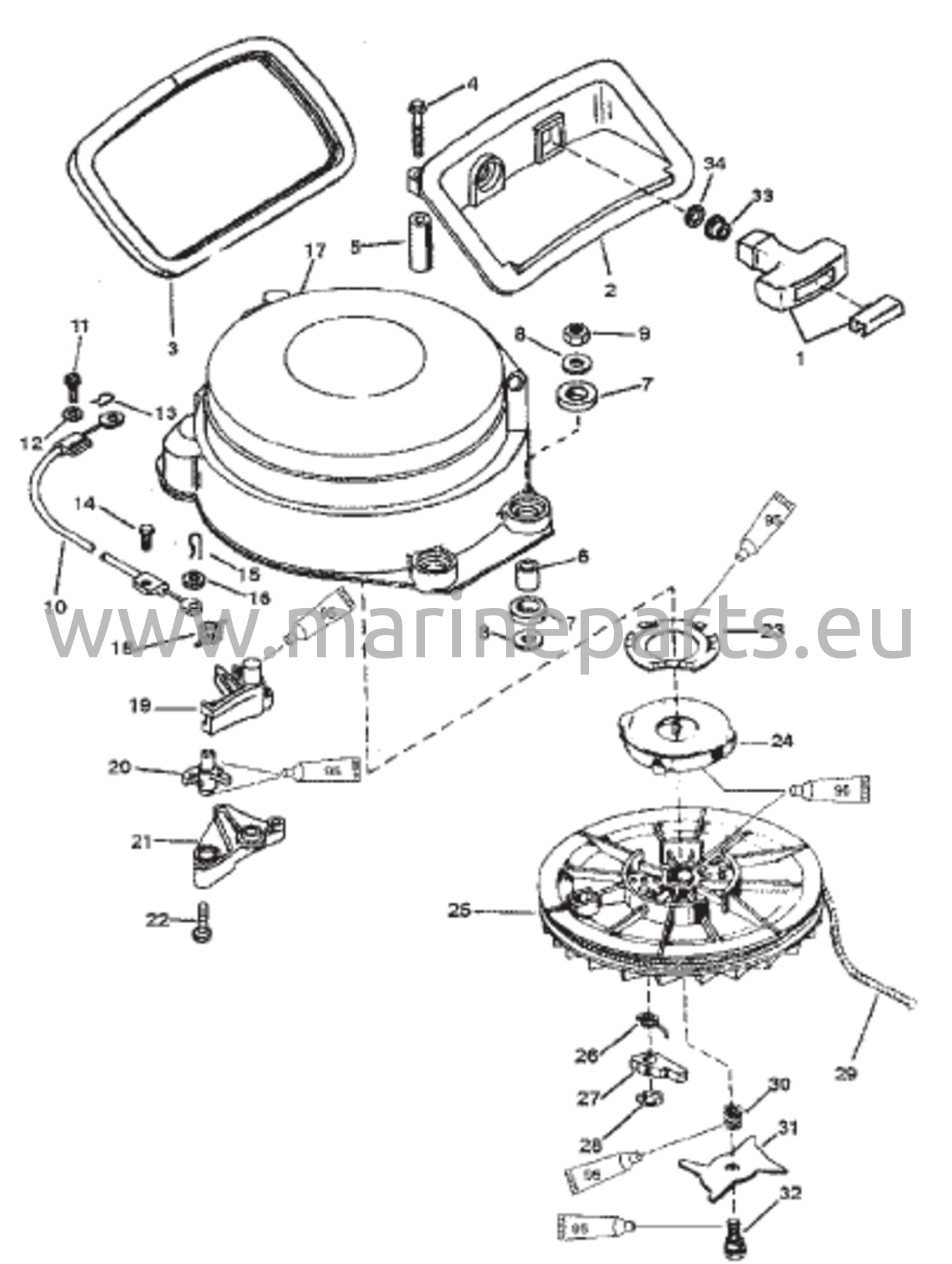 Voimansiirron kallistus (sarjanumero 0G357070 ja uudemmat – keltainen täyttöruuvi)