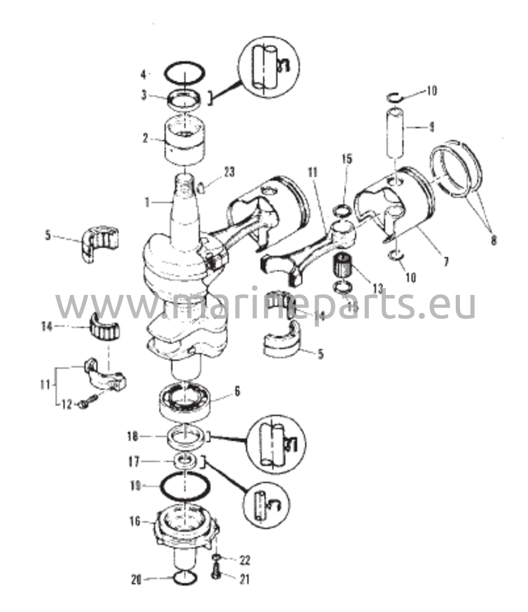 Kampiakseli ja mäntä