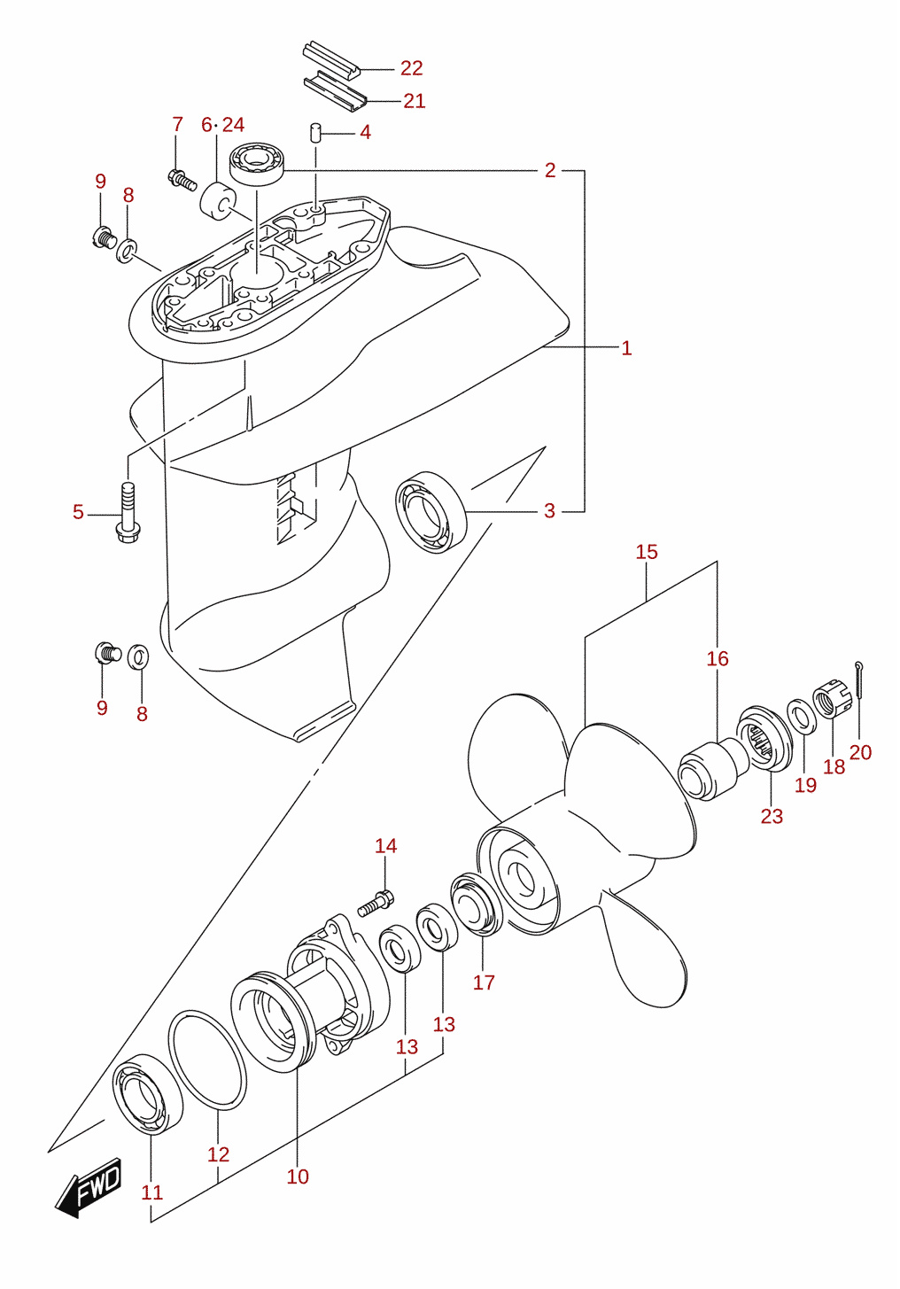 Gearhus (DF20A) 1/2