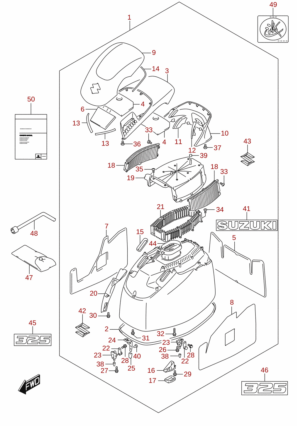Engine cover (DF325A)