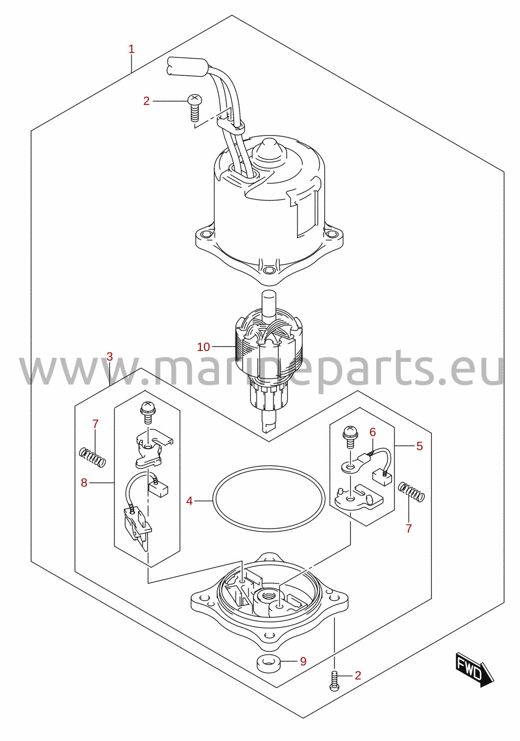 PTT-mootor (L-transom)