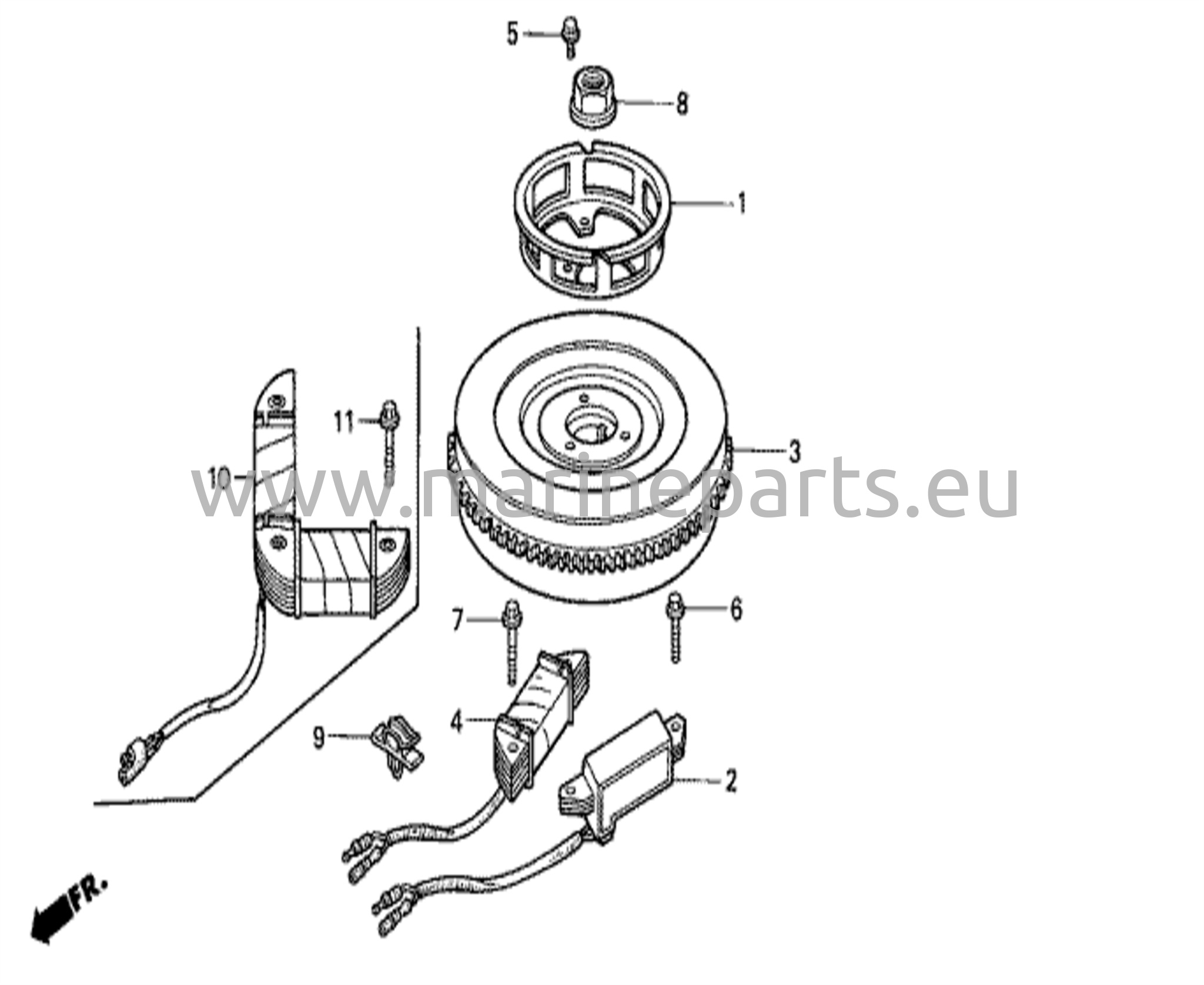 Svänghjul/tändspole