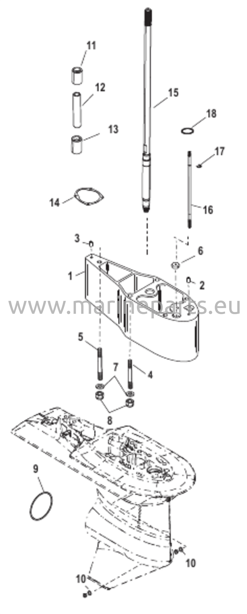 Laajennussarja - 5 tuuman vetoakselin kotelo 12092A18