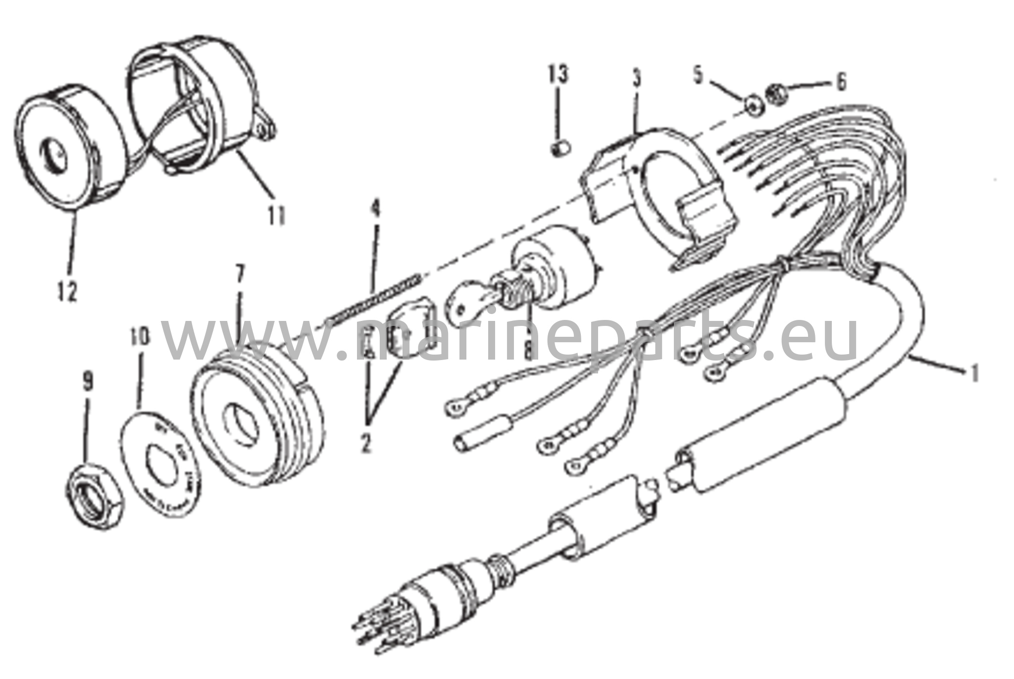 Avainkytkin (vastakierroksiset moottorit)