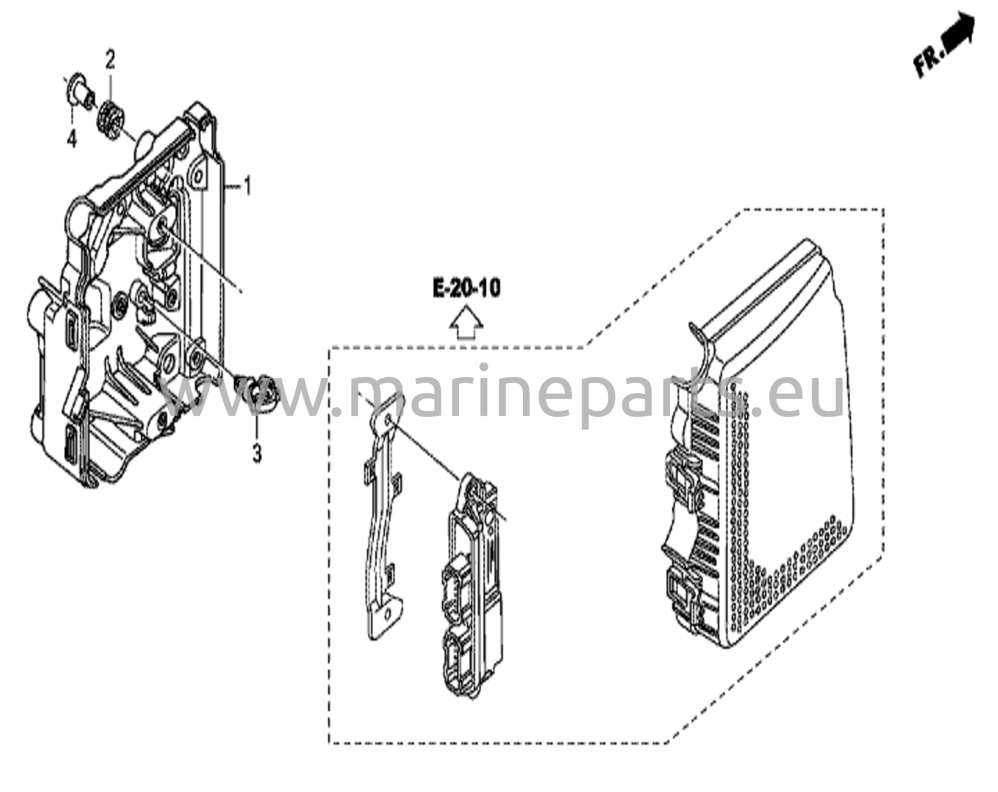 Elektroniikkakomponenttien kotelo