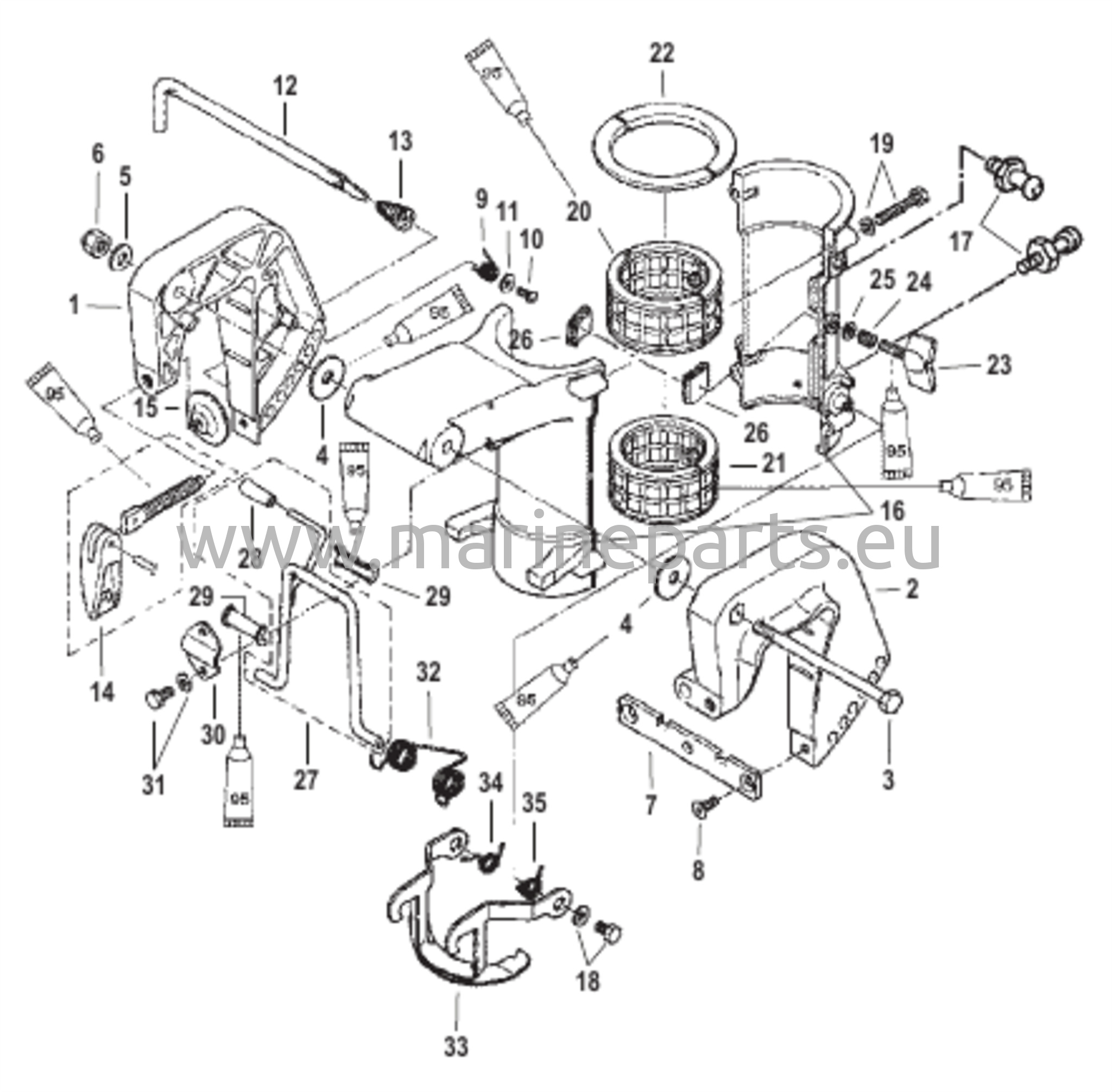 Puristus- ja kääntökiinnikkeet