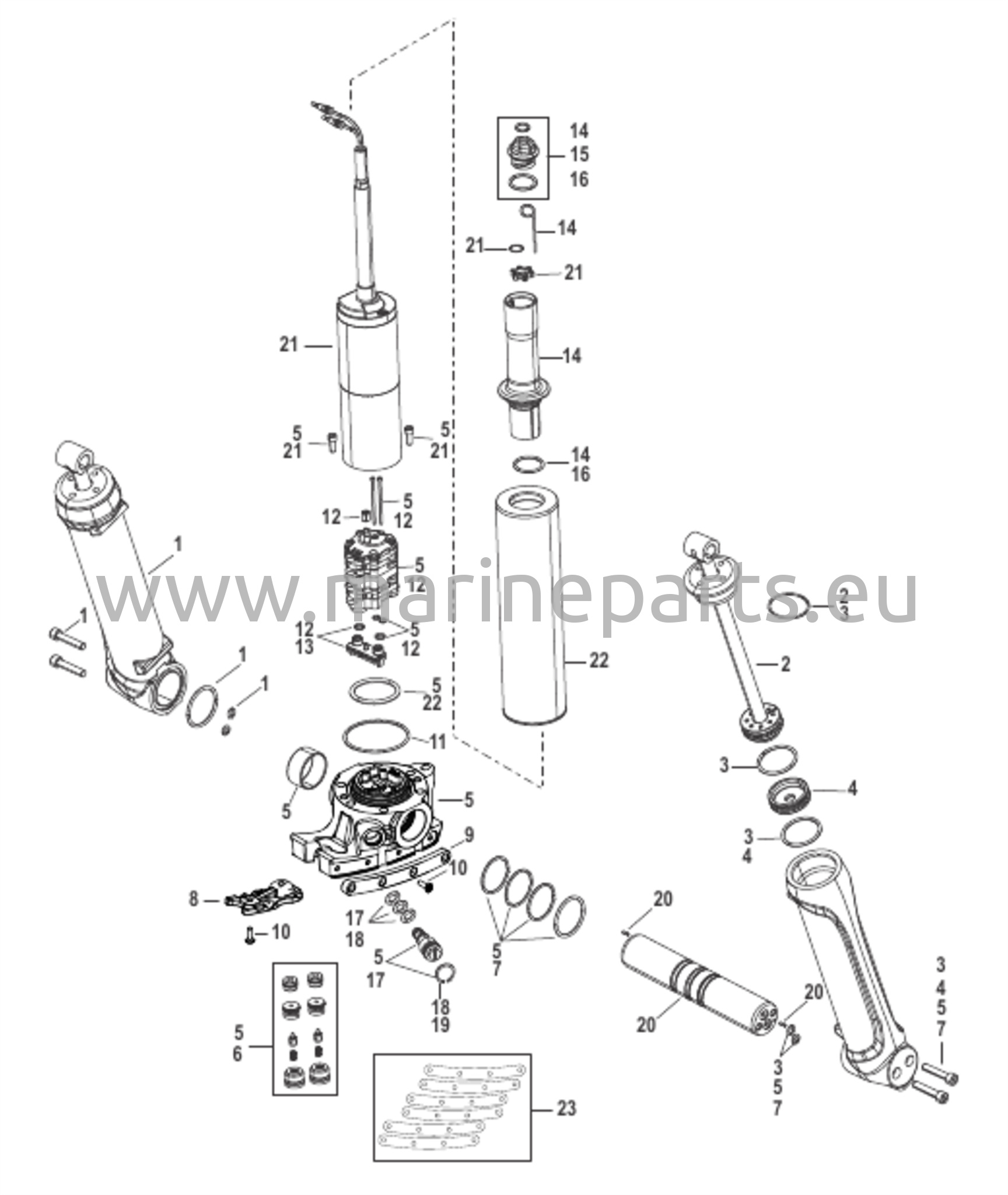 Power Trim -komponentit