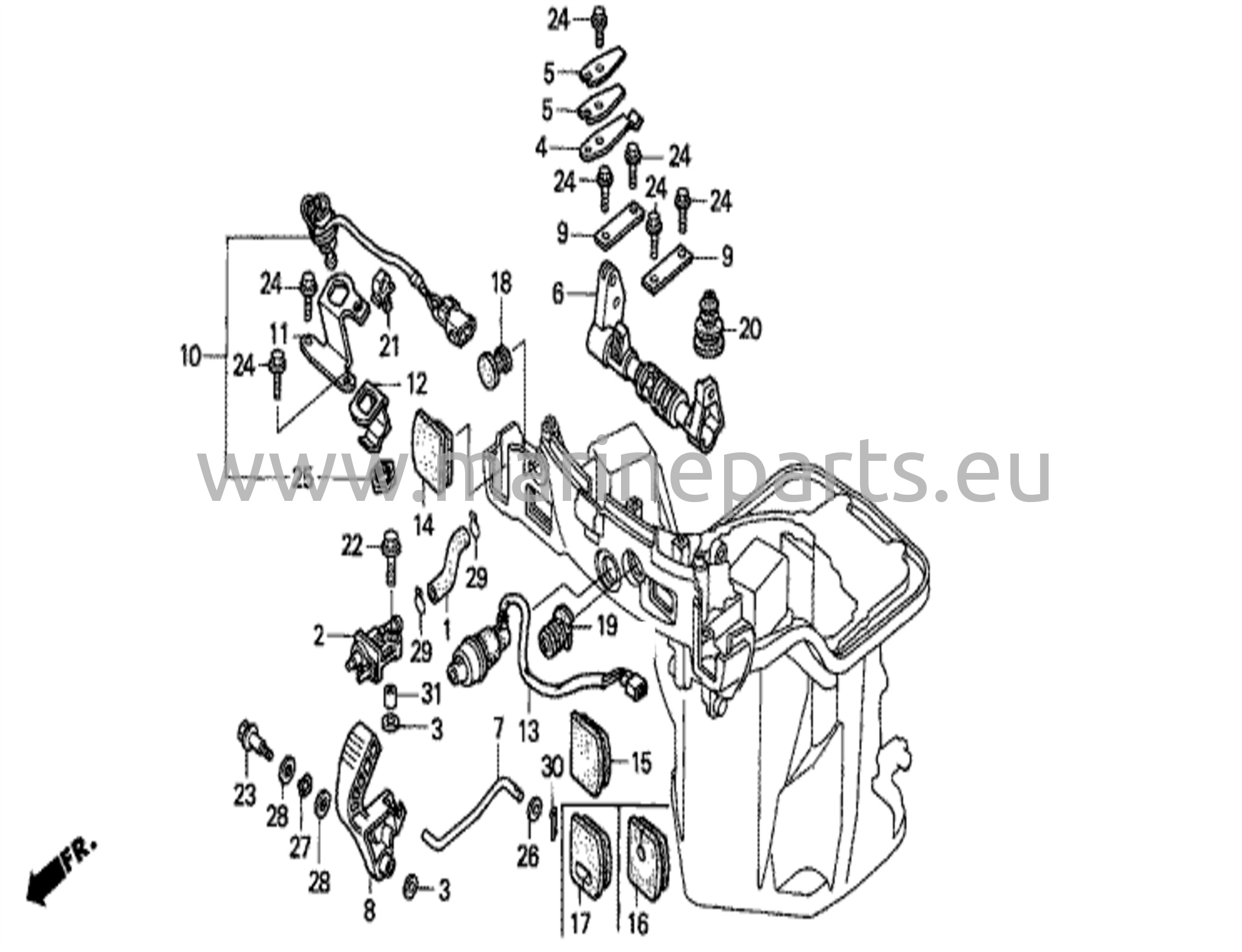 Växelaxel (handtagsutförande)