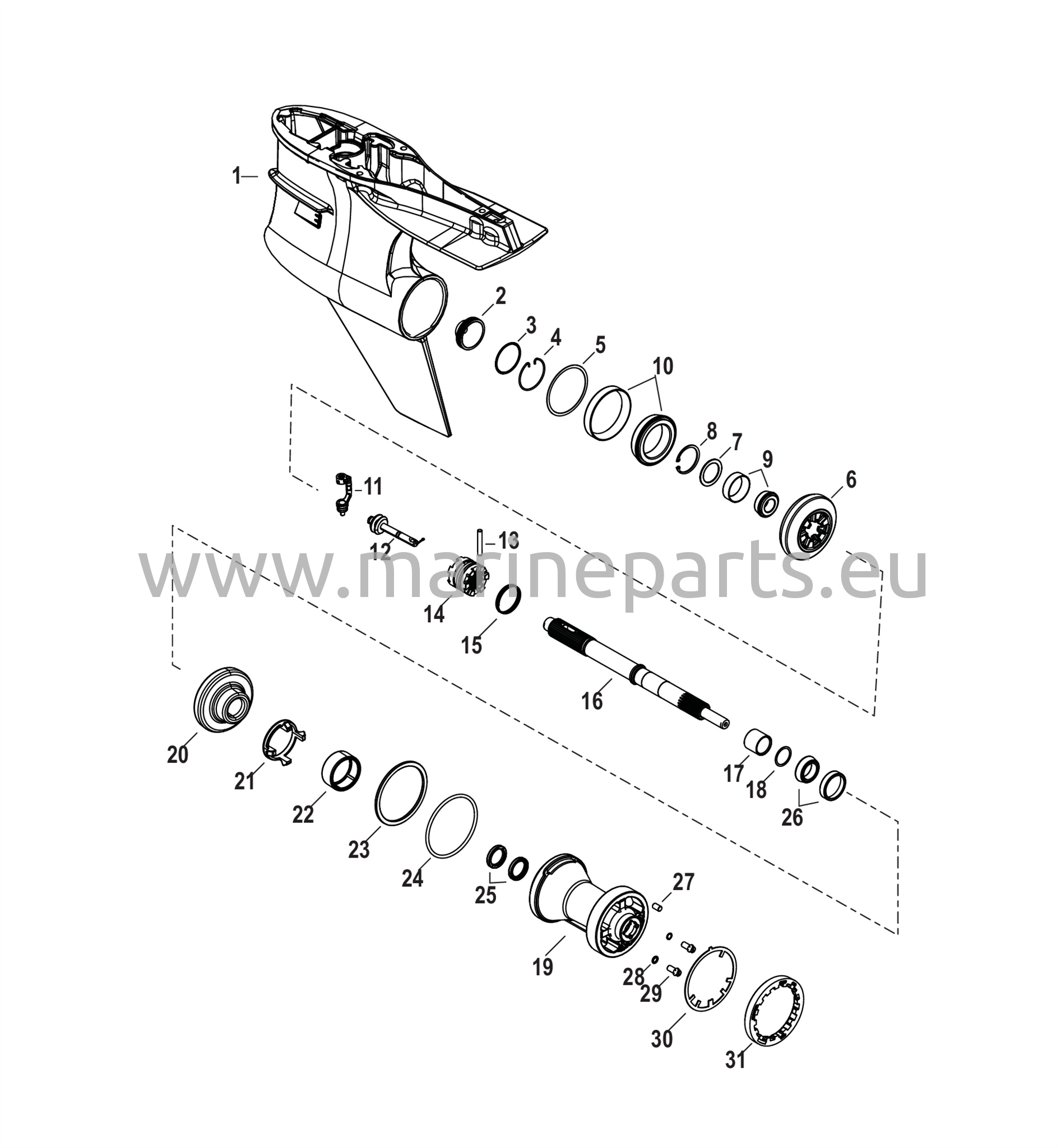 Vaihteiston kotelo voimansiirtoakselille – vakiorotaatio, Torque Master