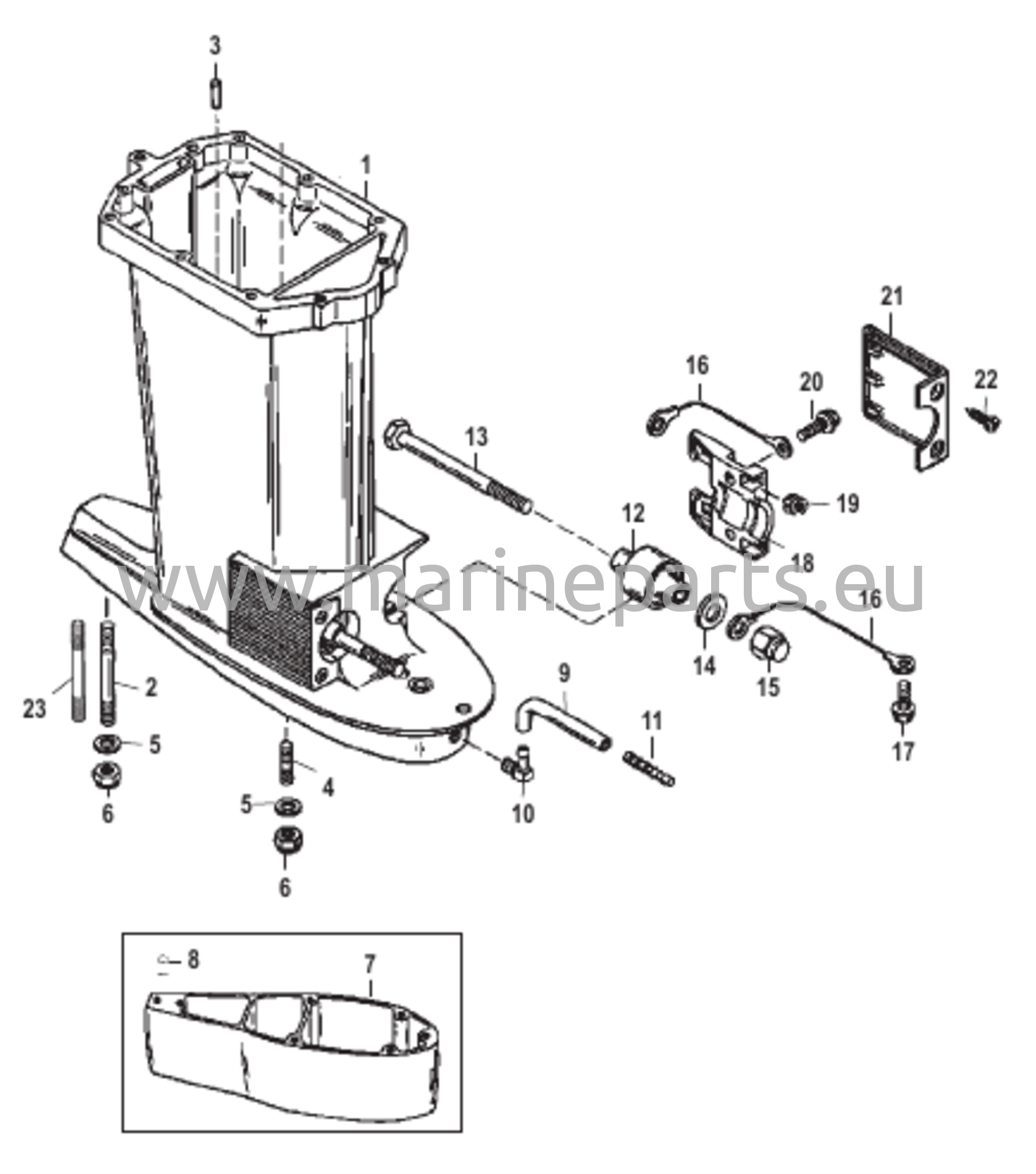 Voimansiirron akselikotelo