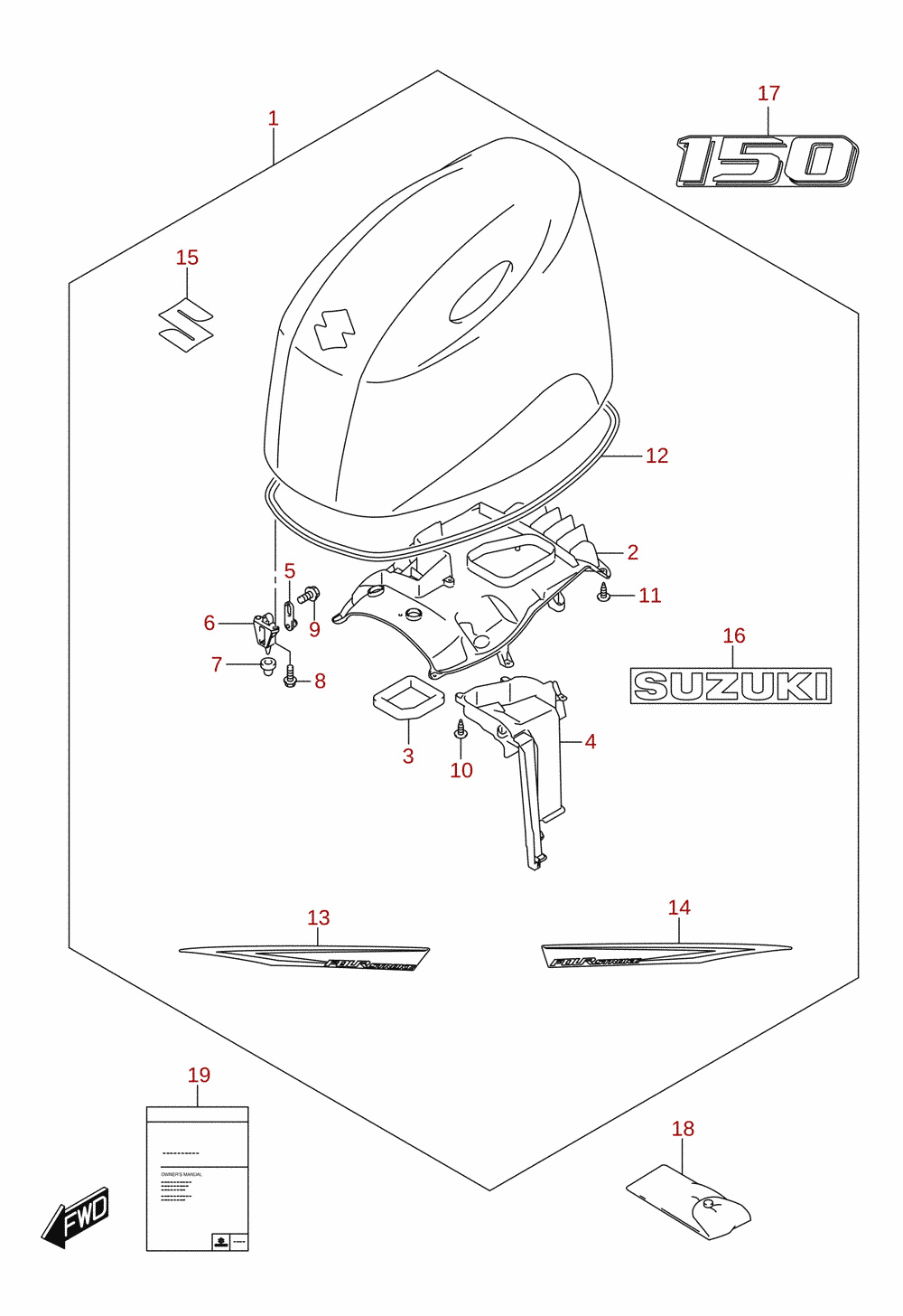 Motorhaube (DF150AP)