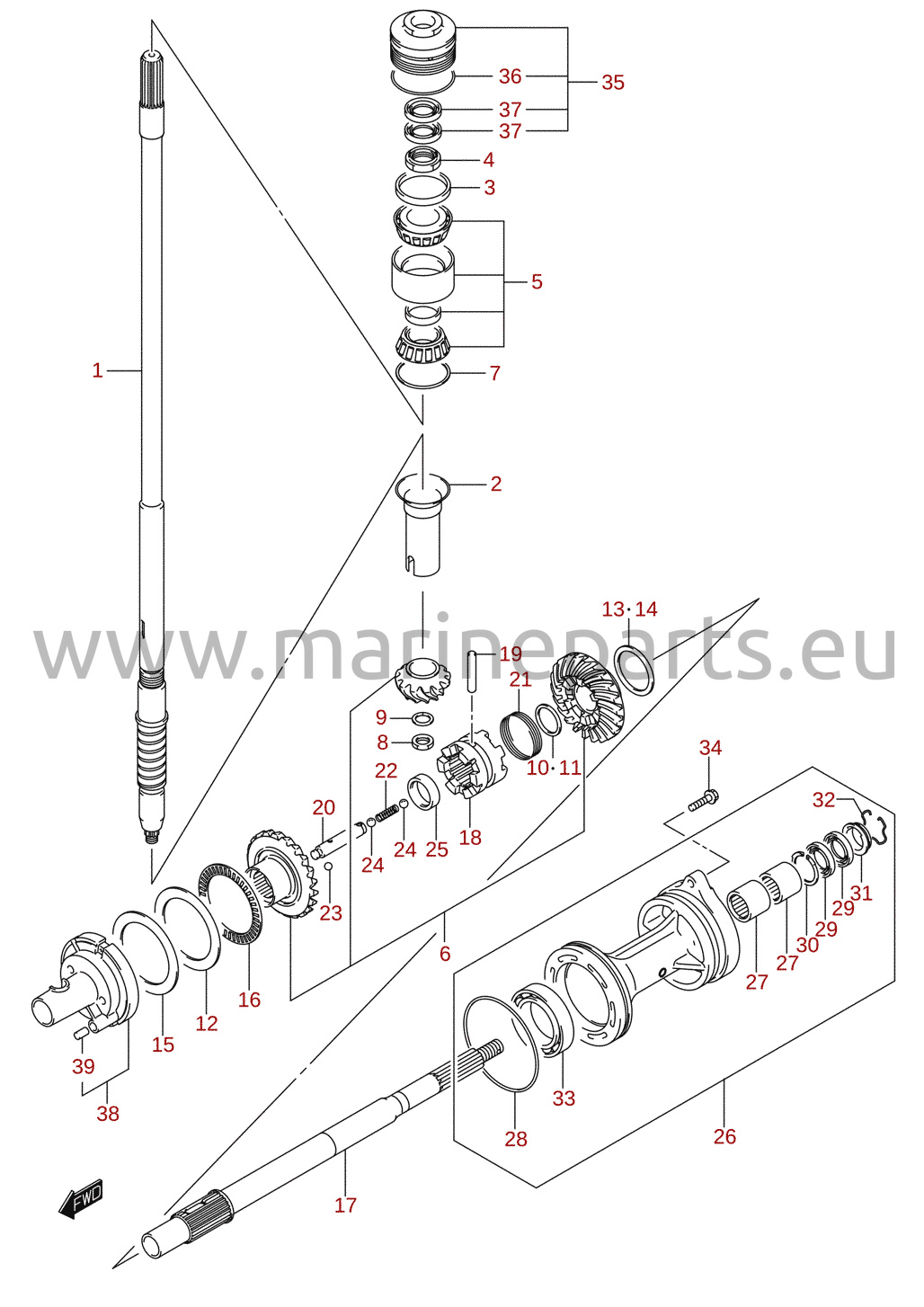 Transmission (DF150T, DF150WT, DF175T)