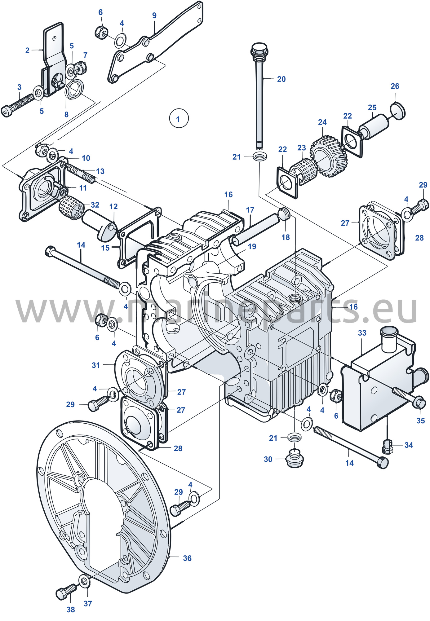 Backslag MS25A: RATIO 2.23:1